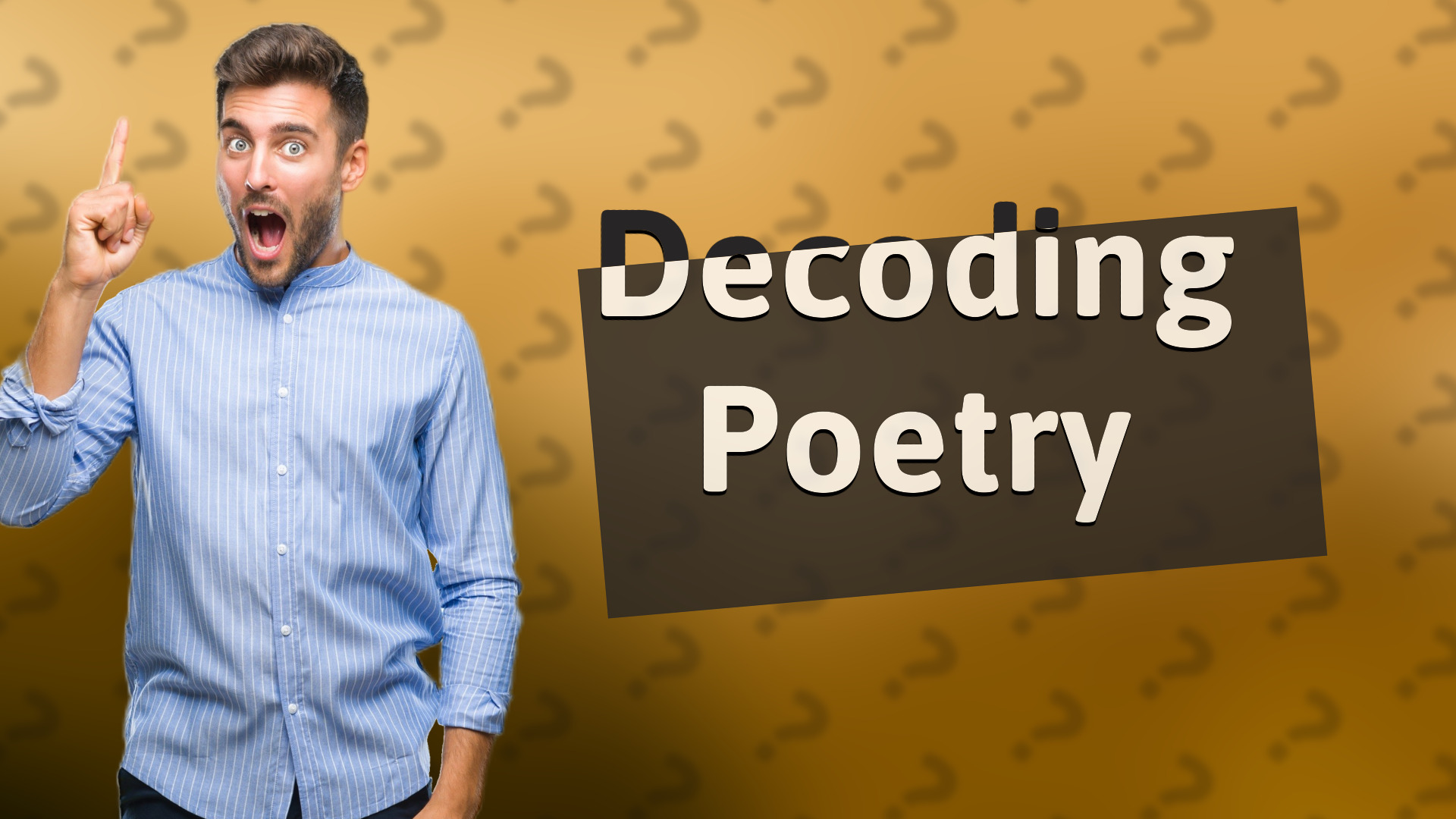 Decoding Poetry
