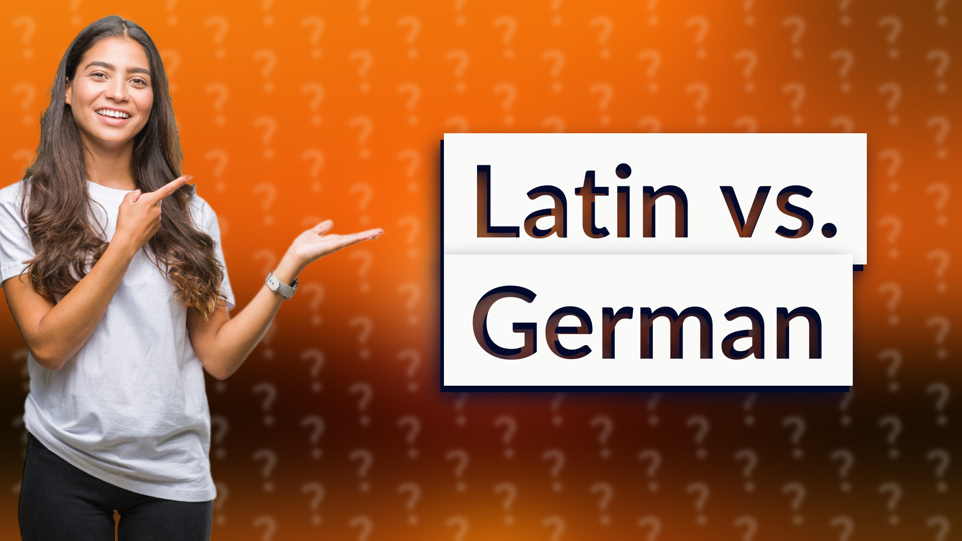 Latin vs. German
