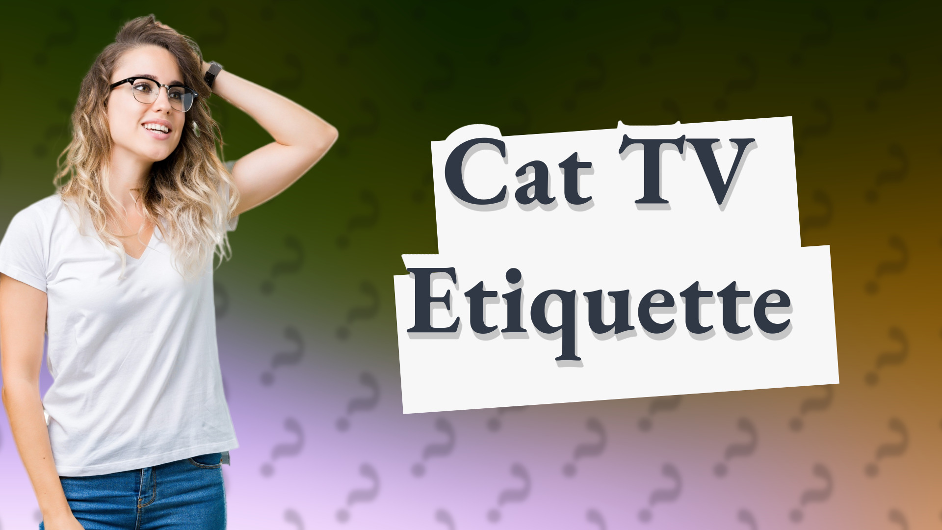 Cat TV Etiquette