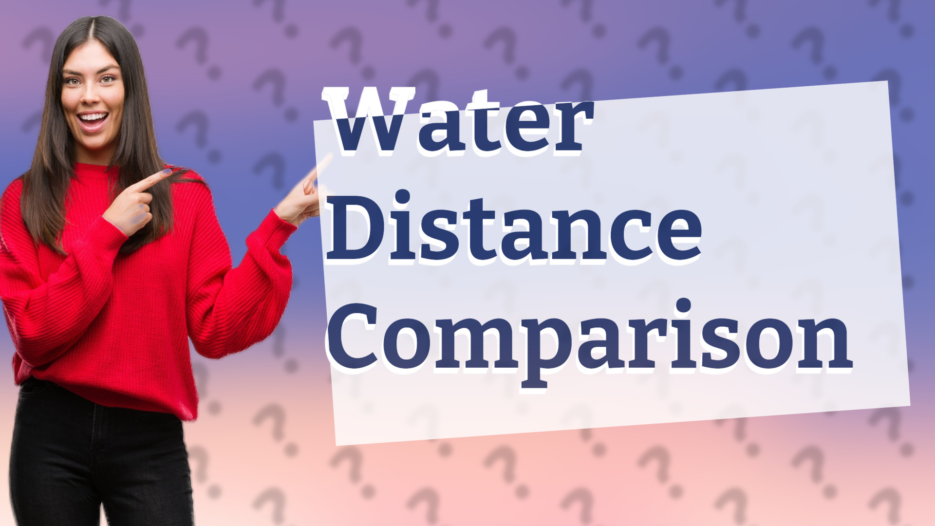 Water Distance Comparison