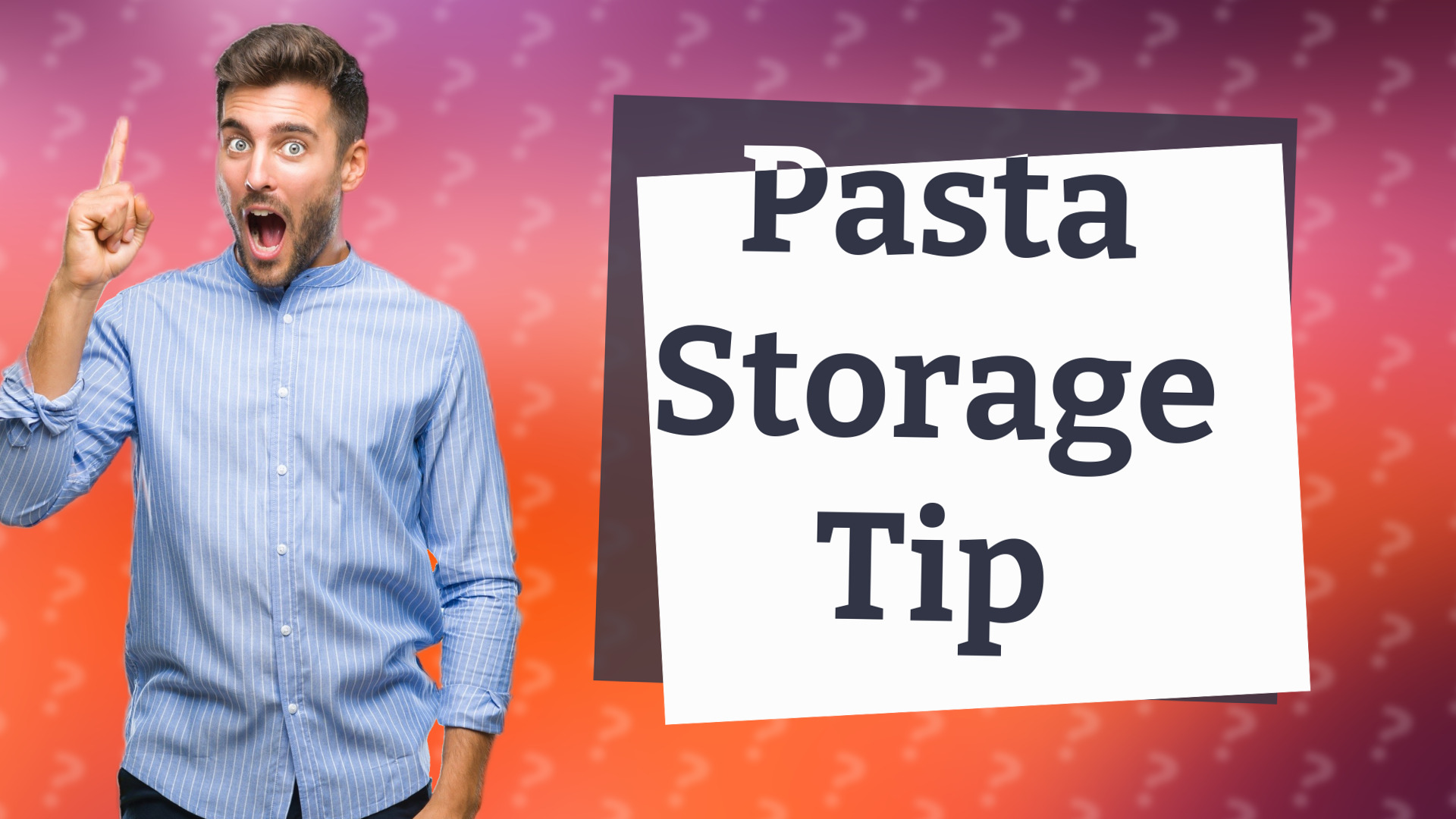 Pasta Storage Tip