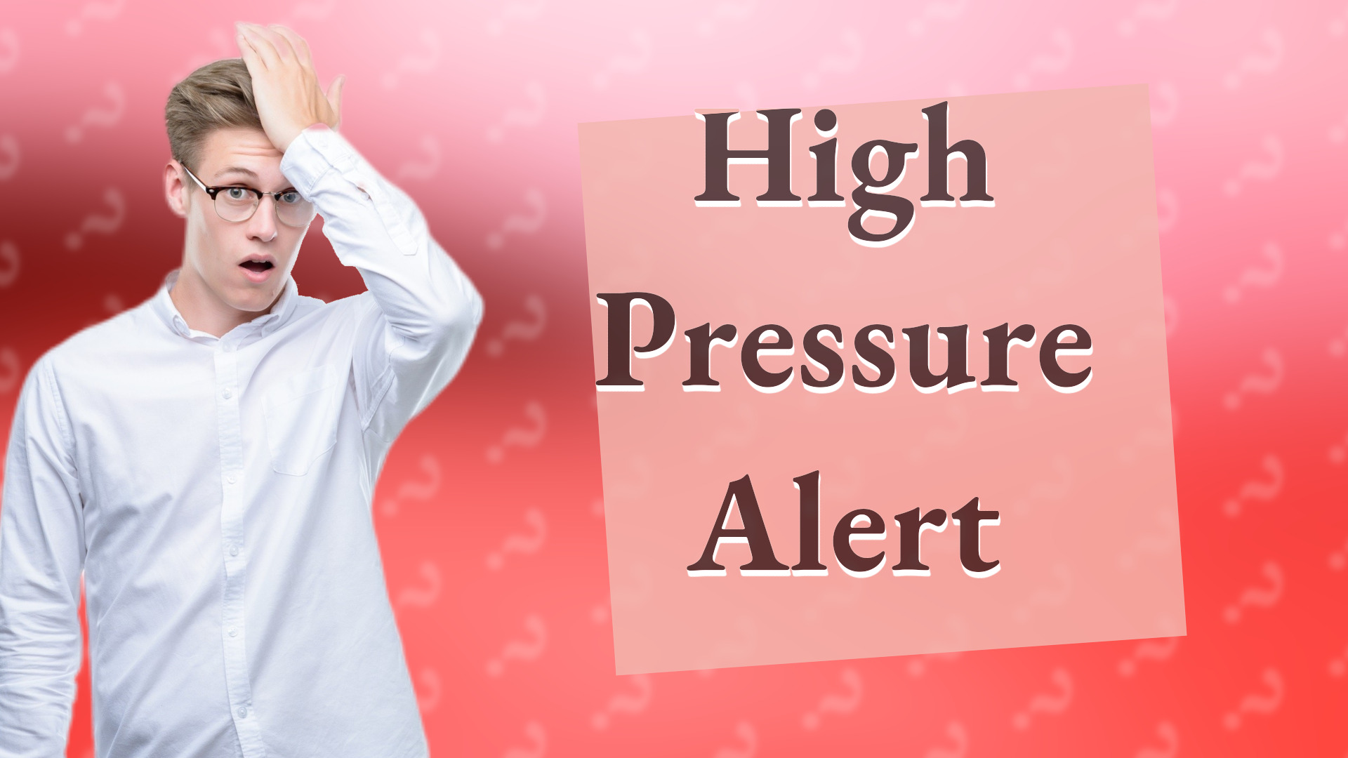 High Pressure Alert