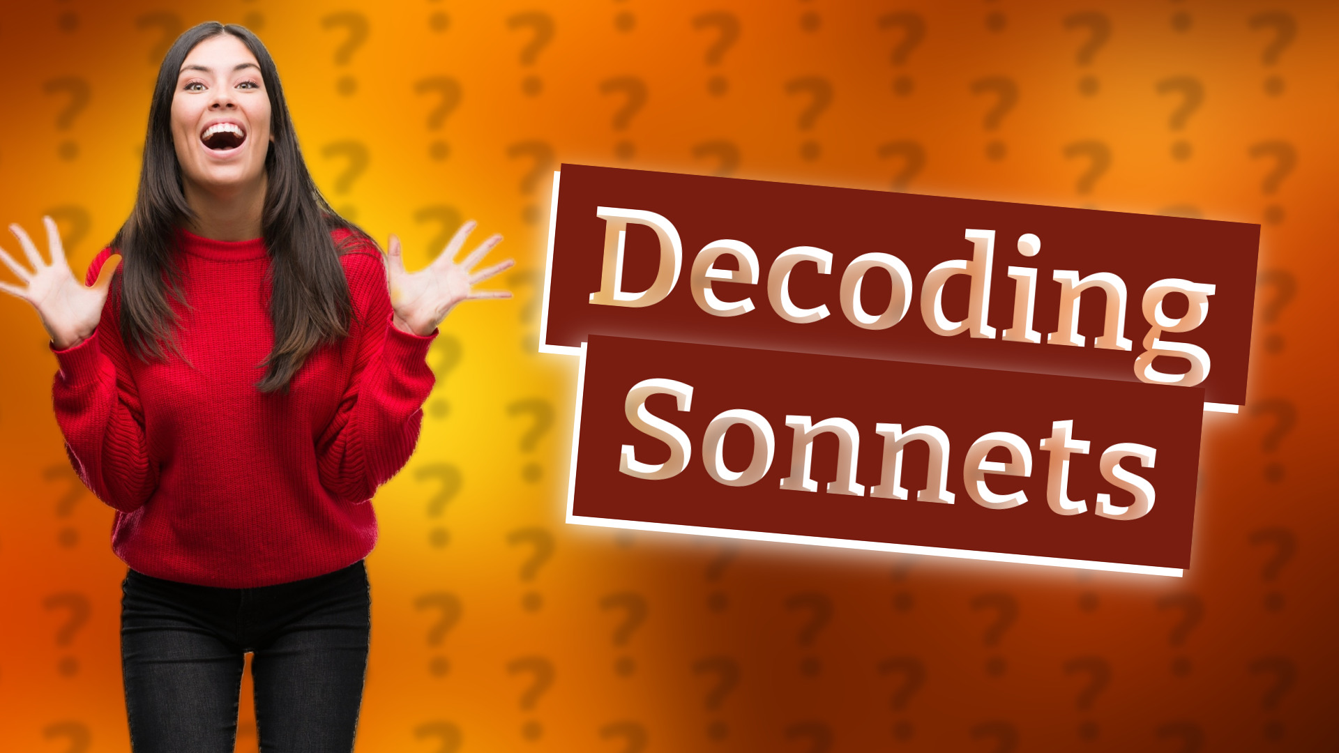 Decoding Sonnets
