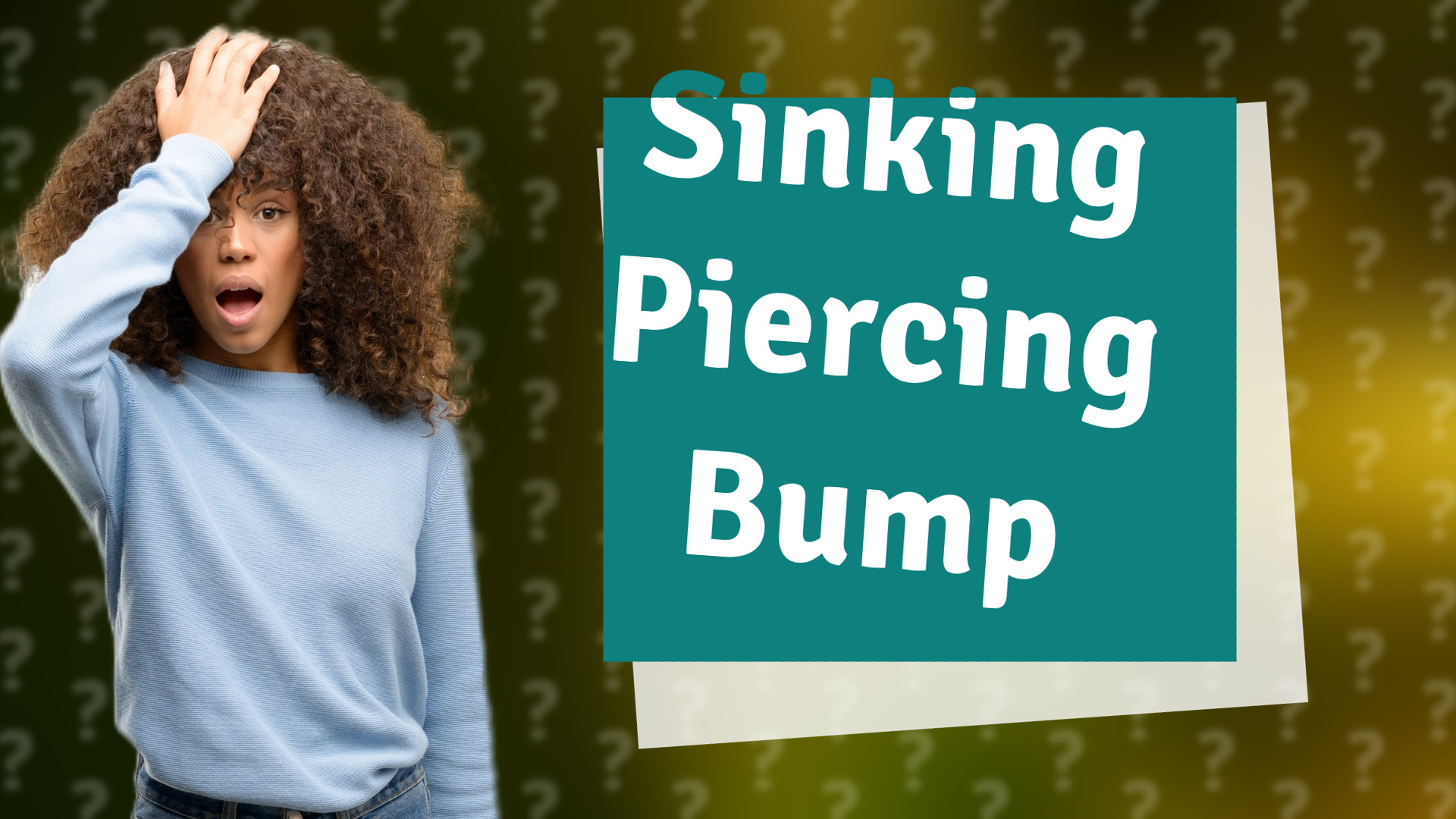 Sinking Piercing Bump