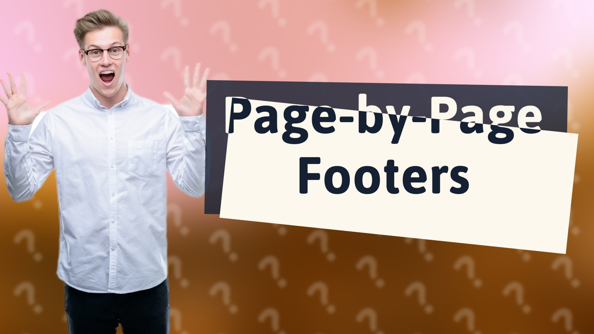 Page-by-Page Footers