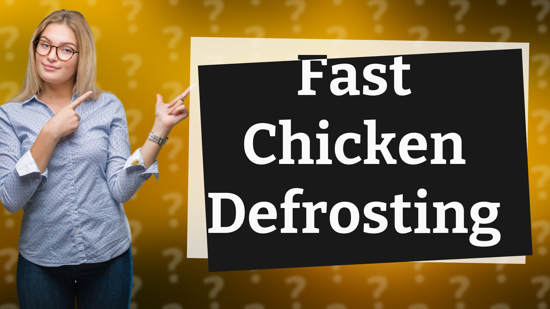 Fast Chicken Defrosting