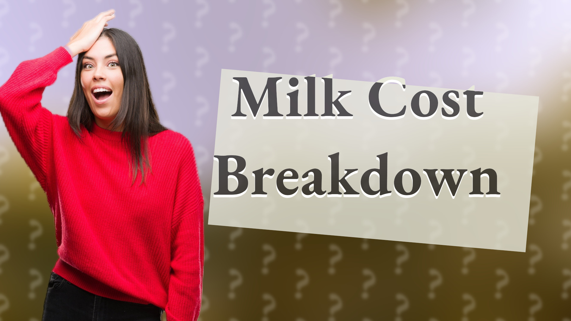 Milk Cost Breakdown