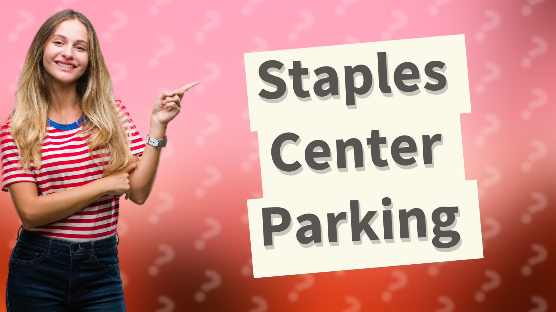 Staples Center Parking