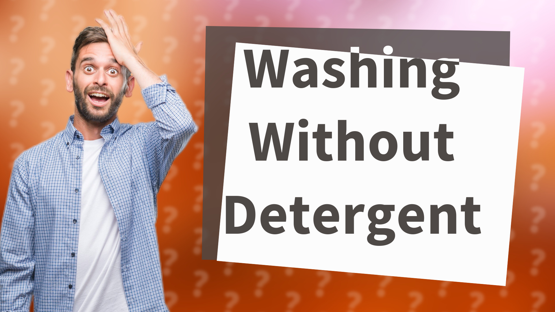 Washing Without Detergent