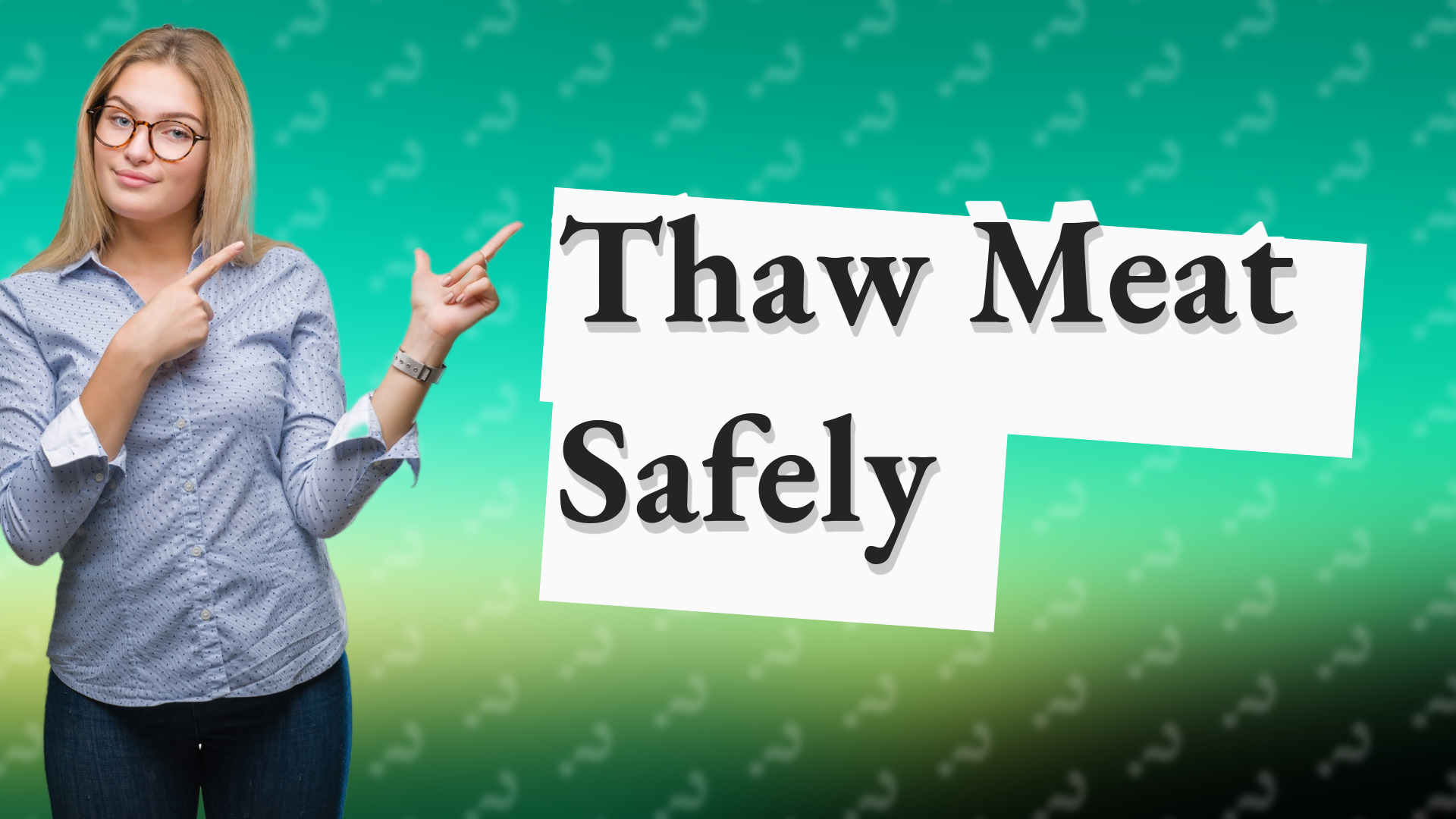 Thaw Meat Safely