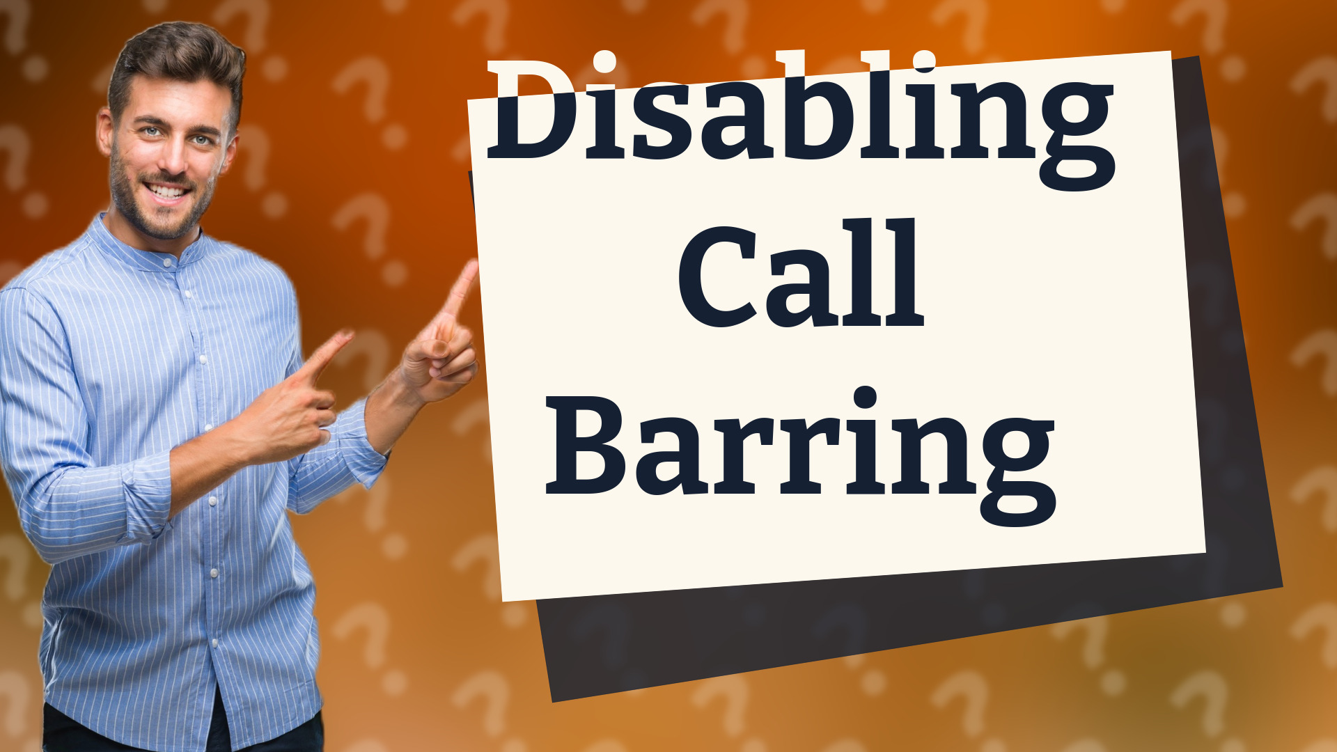 Disabling Call Barring