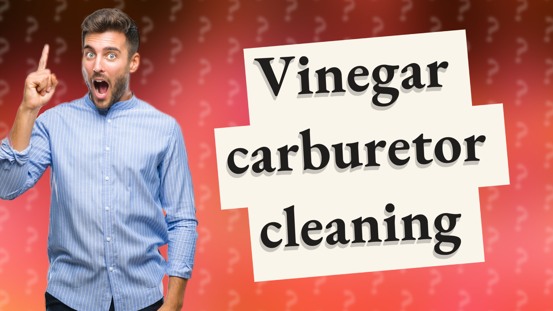 Vinegar carburetor cleaning