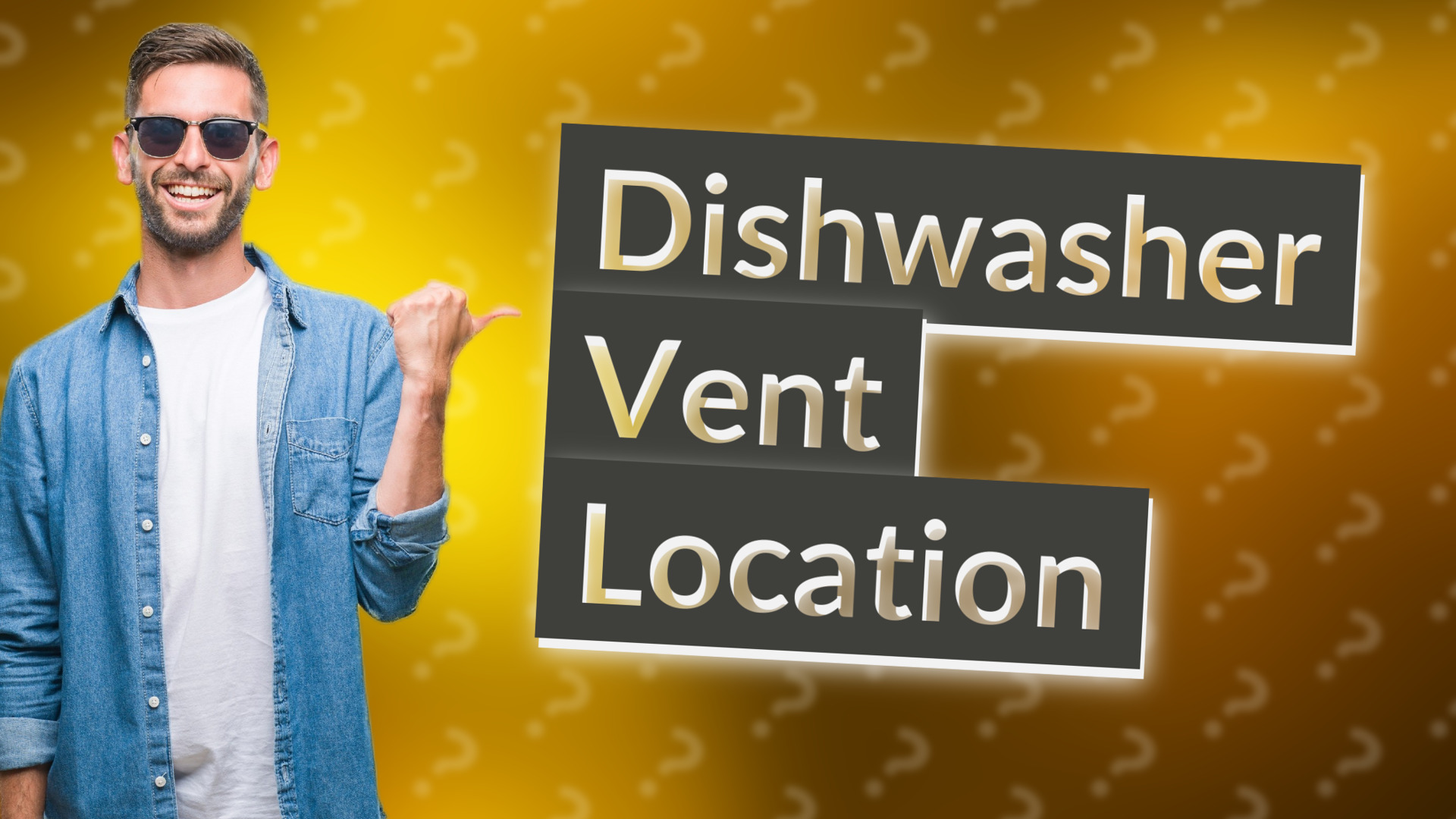 Dishwasher Vent Location