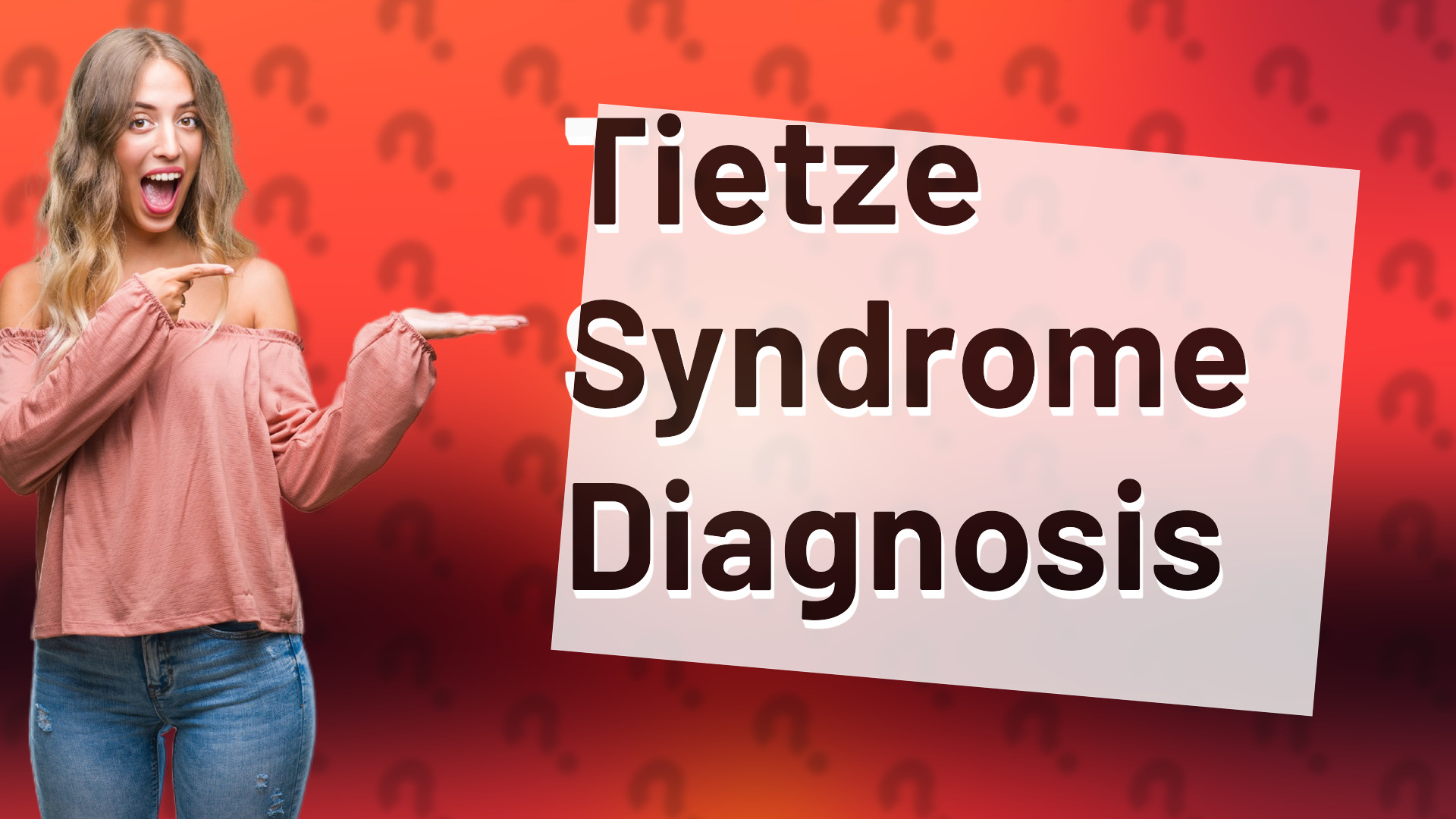 Tietze Syndrome Diagnosis