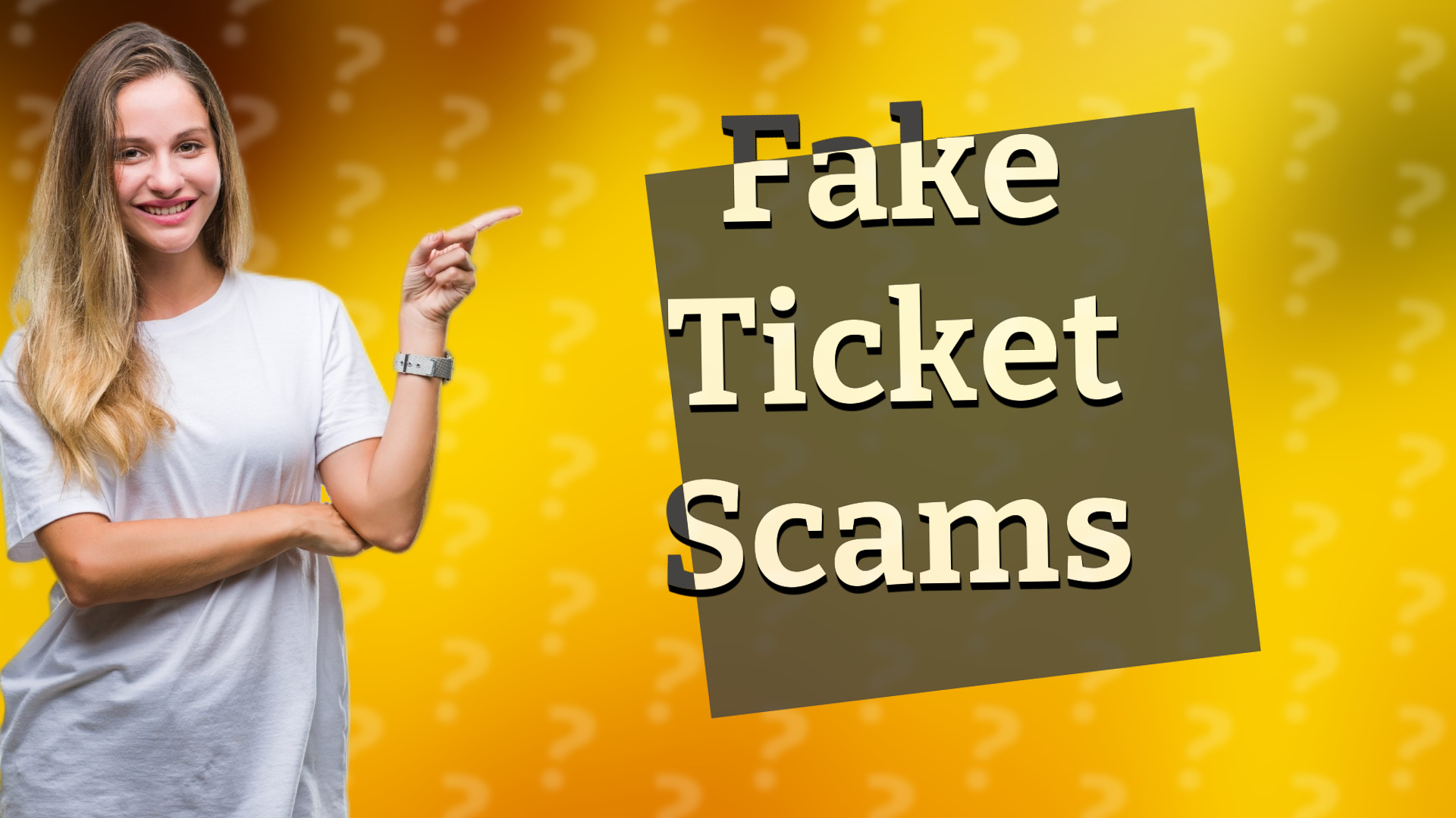 Fake Ticket Scams