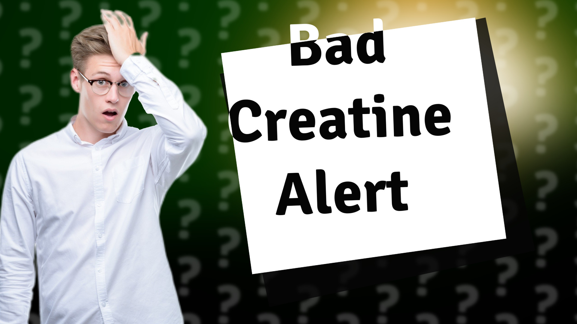 Bad Creatine Alert