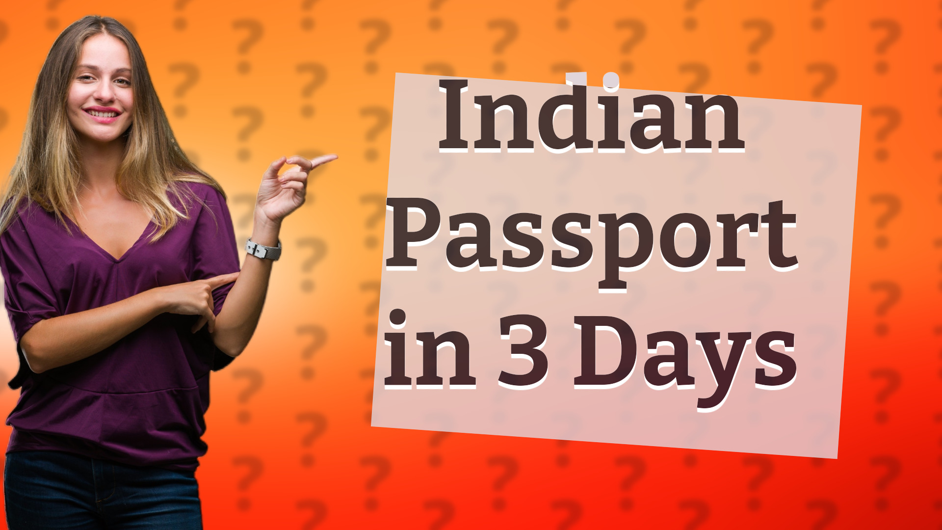 Indian Passport in 3 Days