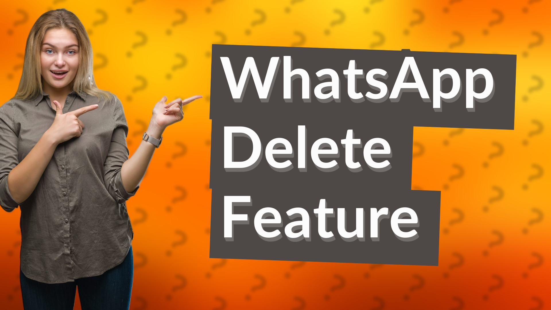 WhatsApp Delete Feature