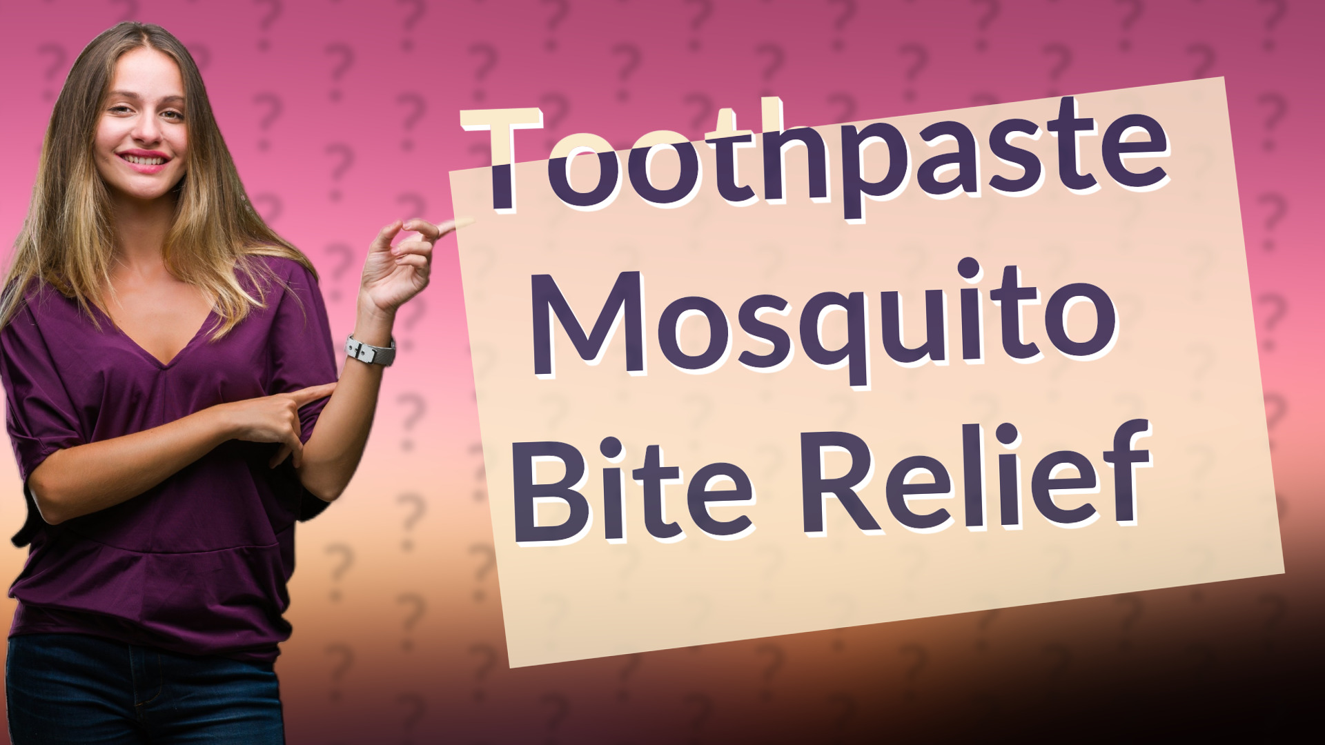 Toothpaste Mosquito Bite Relief