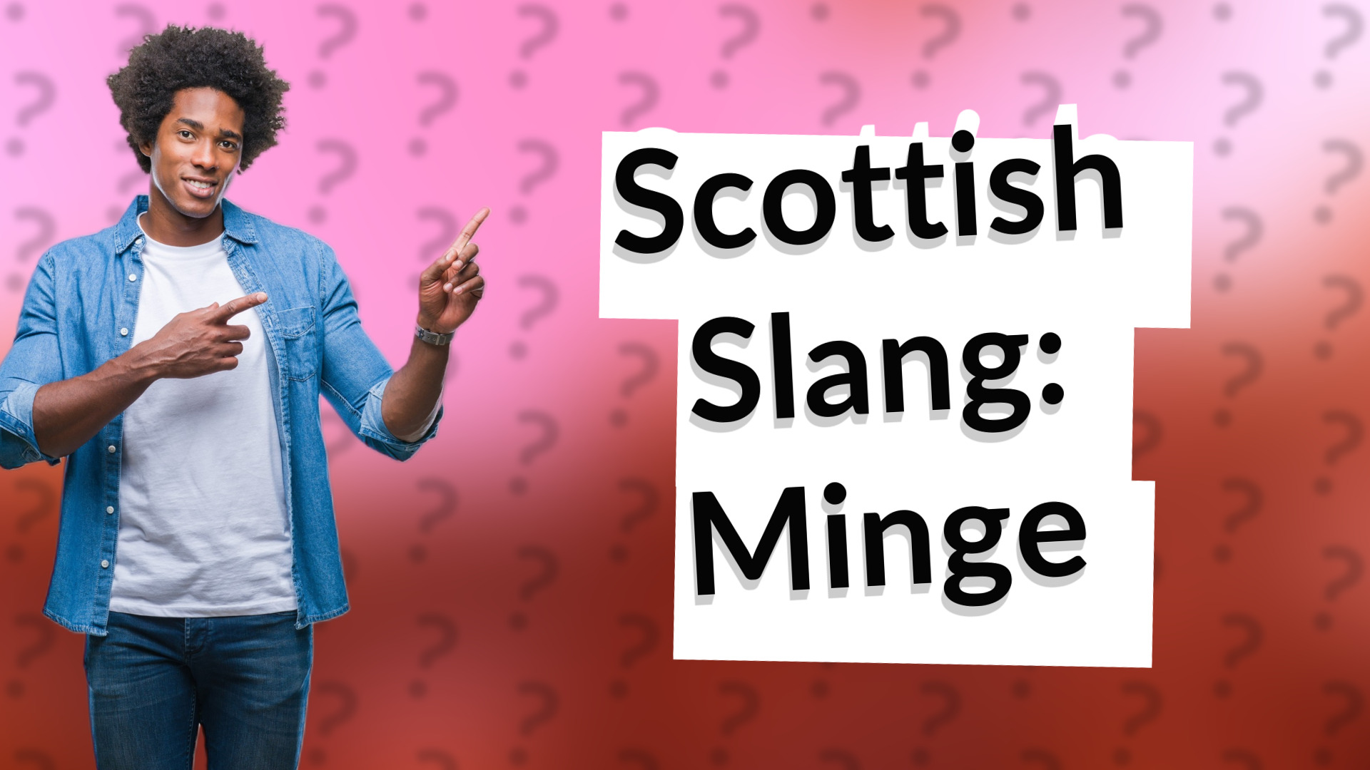 Scottish Slang: Minge