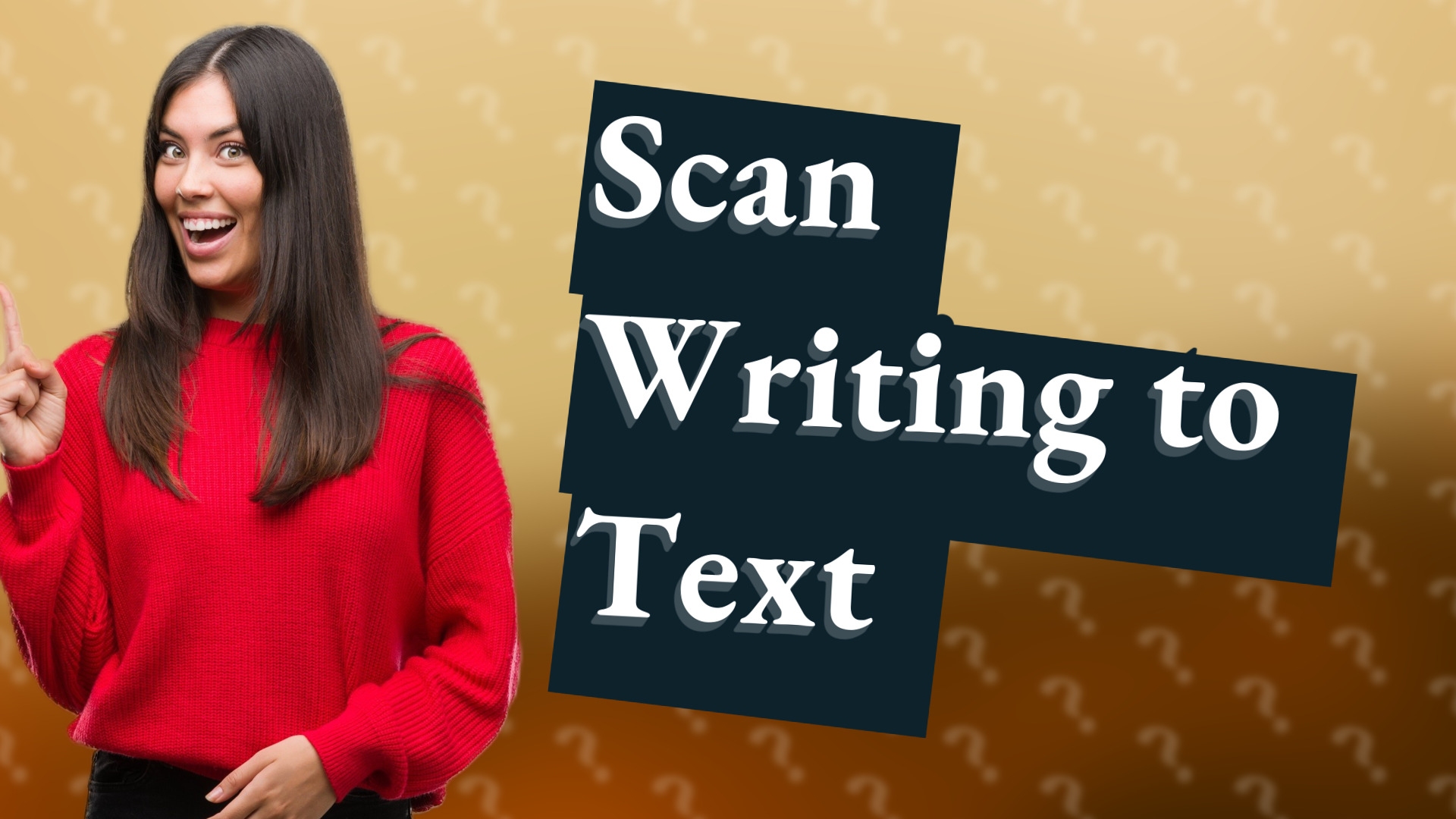 Scan Writing to Text