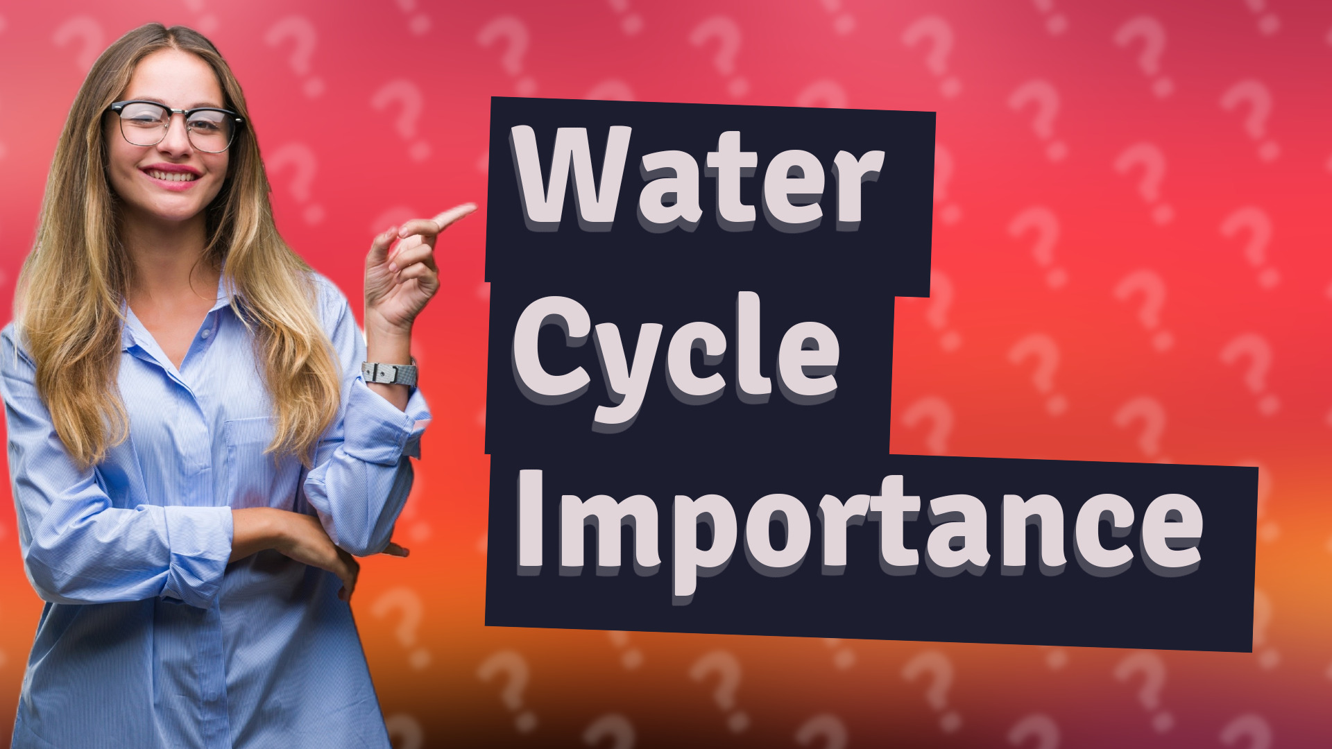 Water Cycle Importance