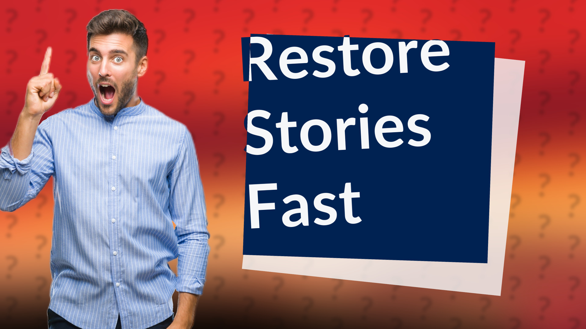 Restore Stories Fast