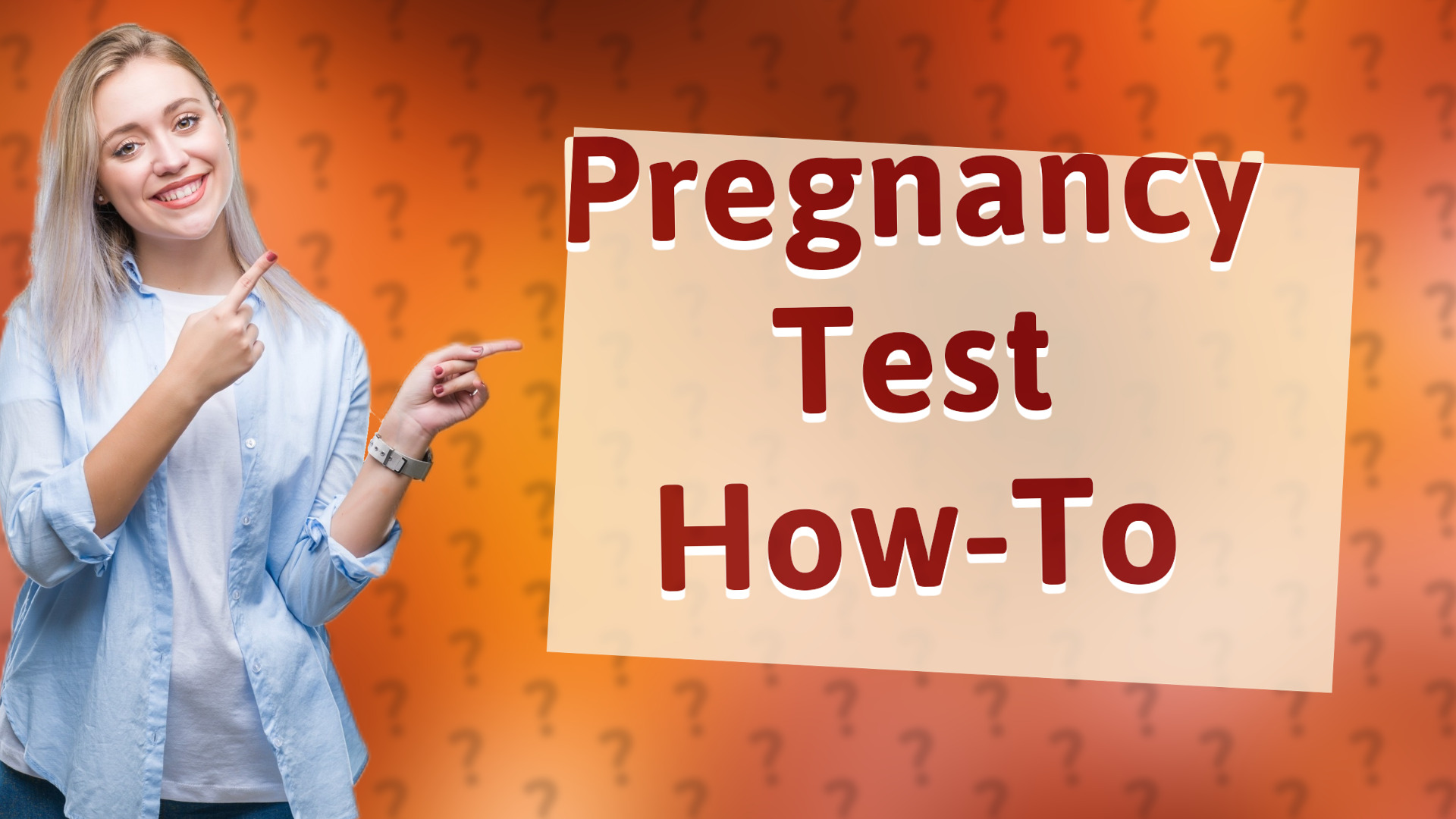 Pregnancy Test How-To