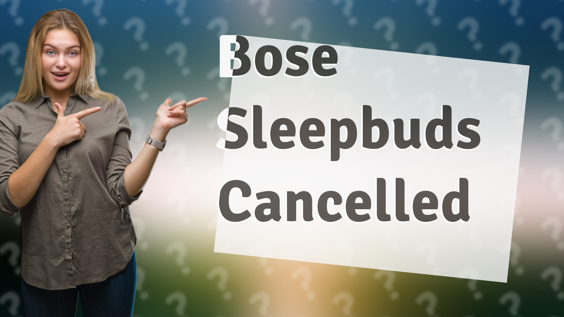 Bose Sleepbuds Cancelled