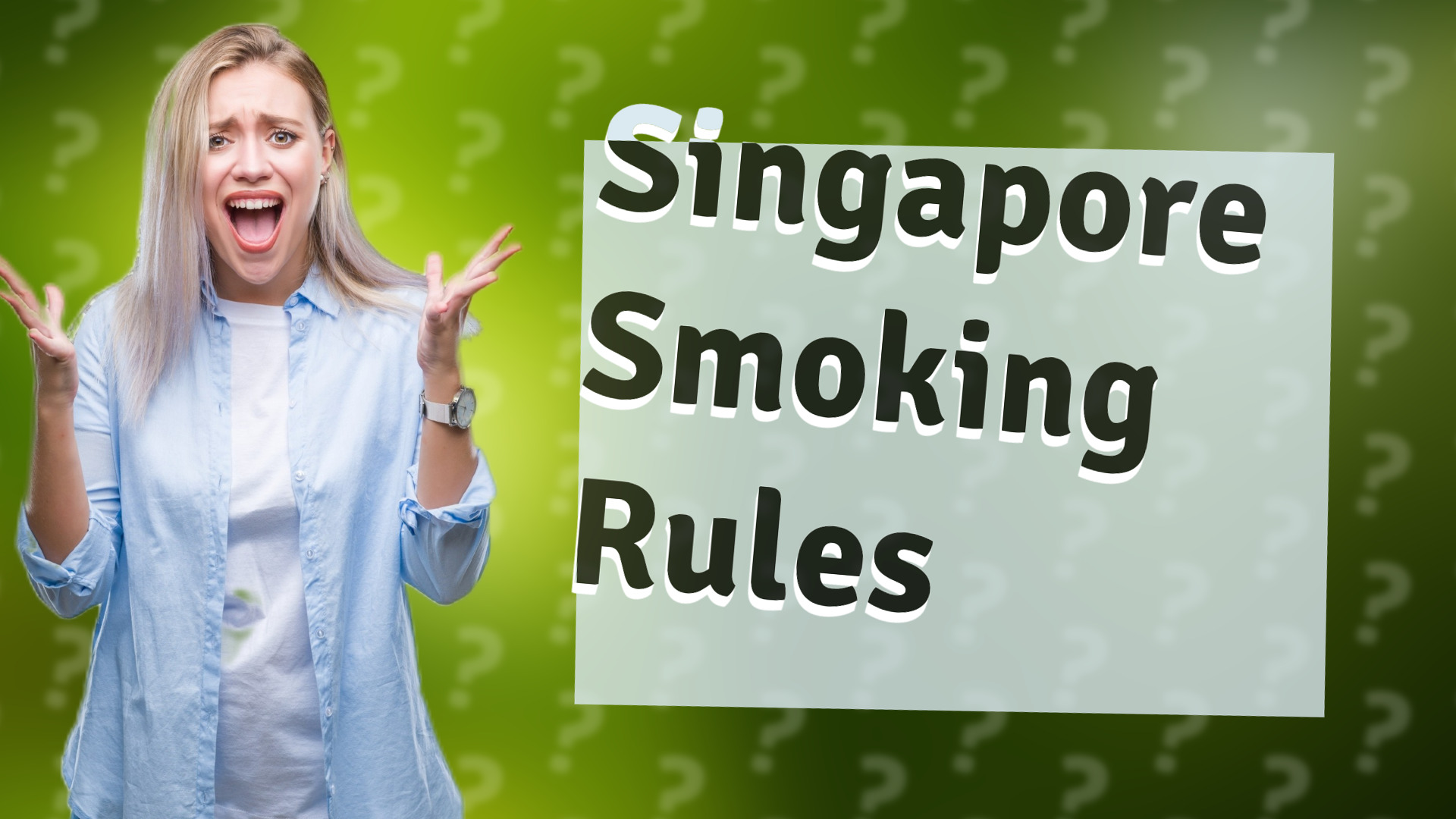 Singapore Smoking Rules