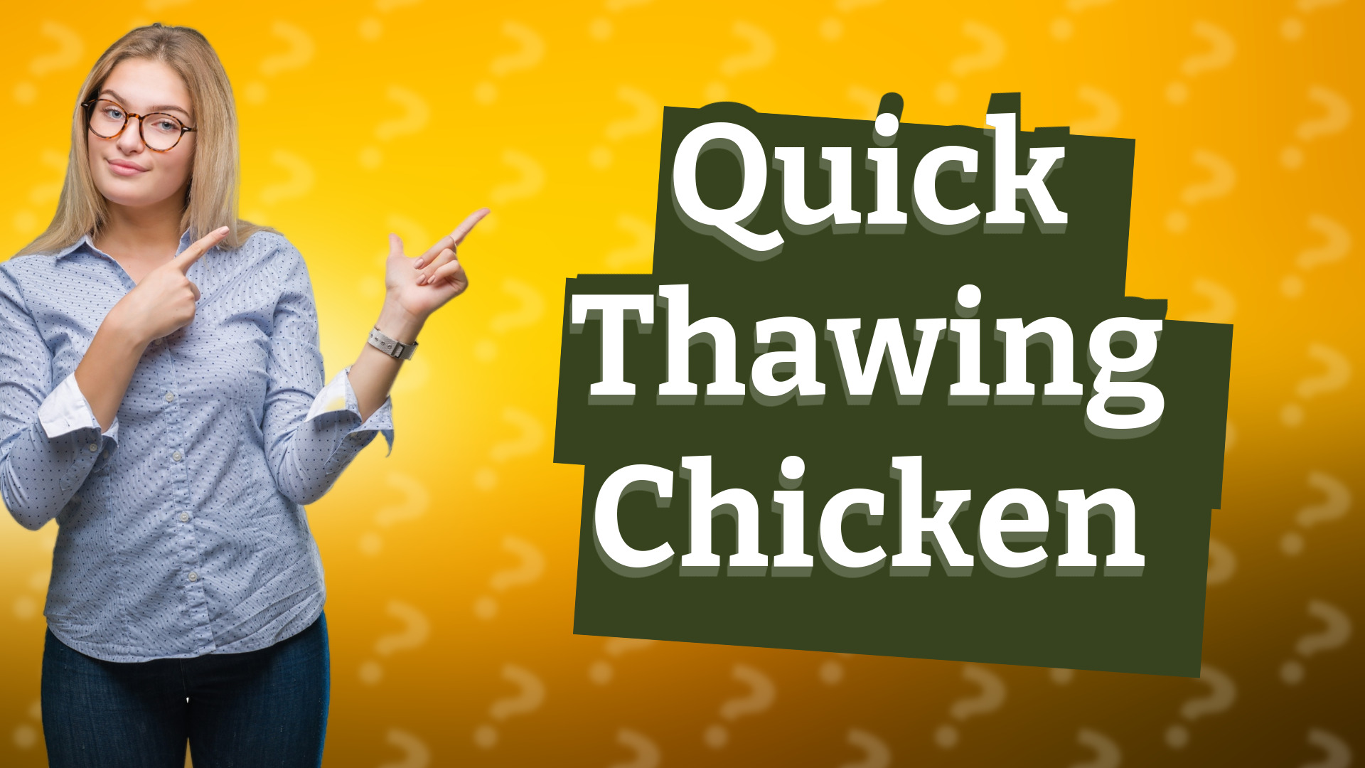 Quick Thawing Chicken
