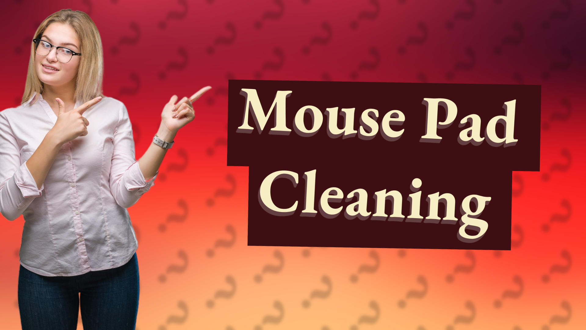 Mouse Pad Cleaning