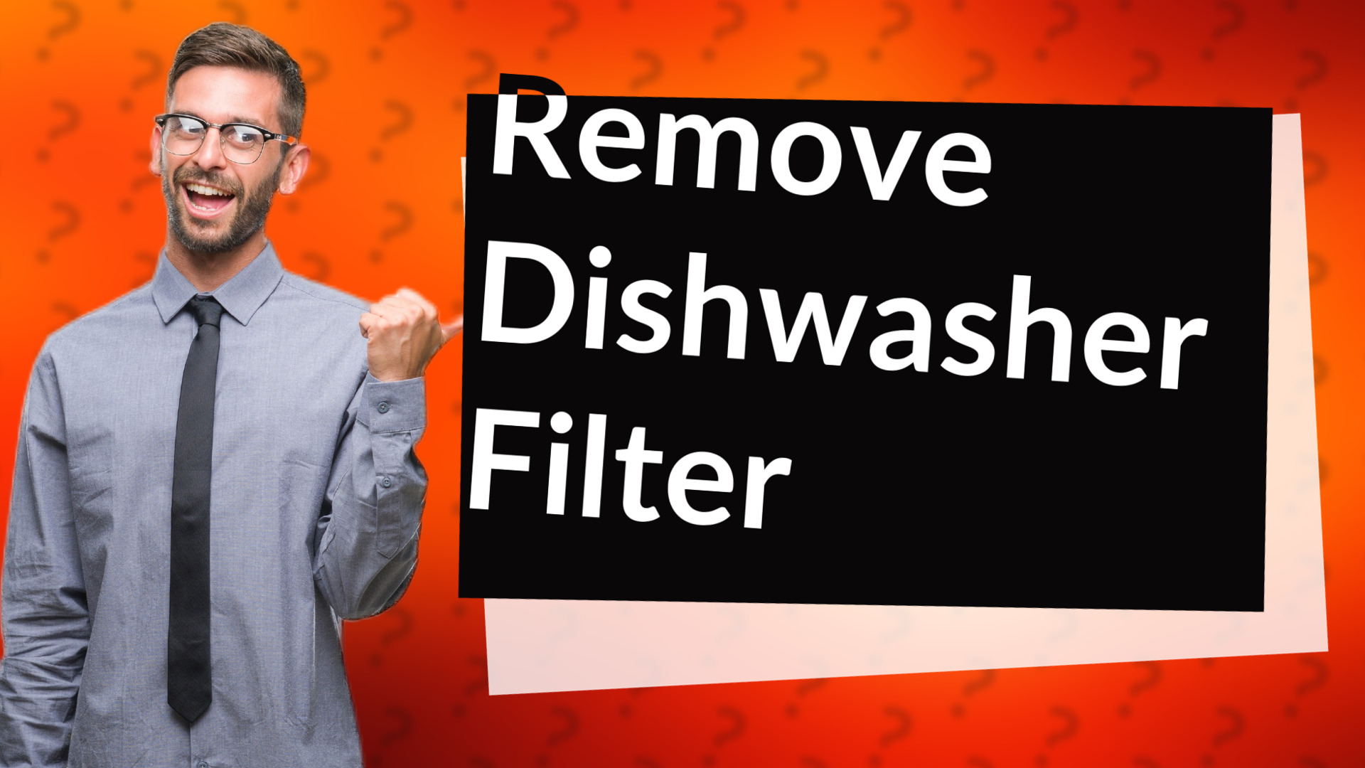 Remove Dishwasher Filter