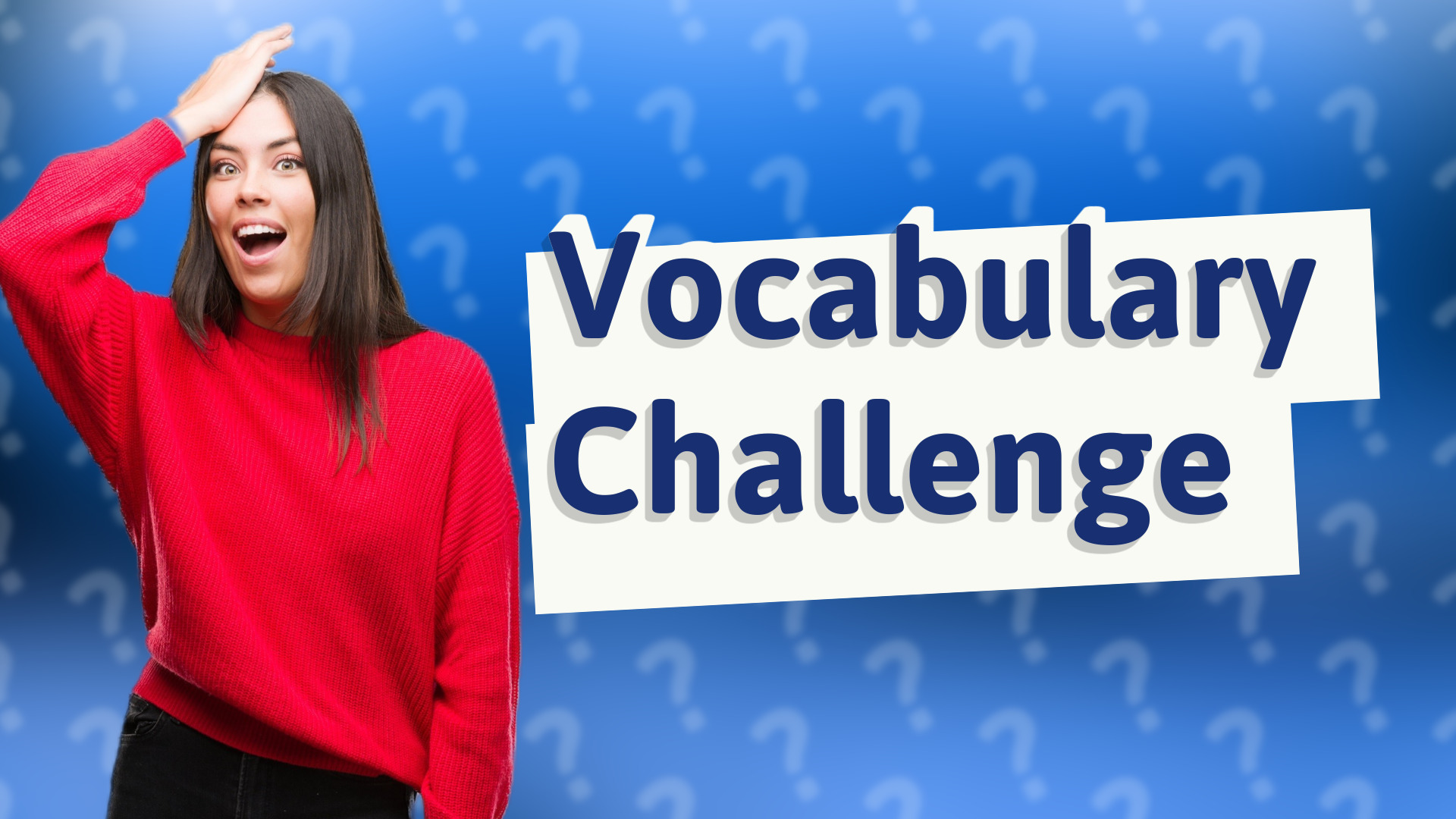 Vocabulary Challenge