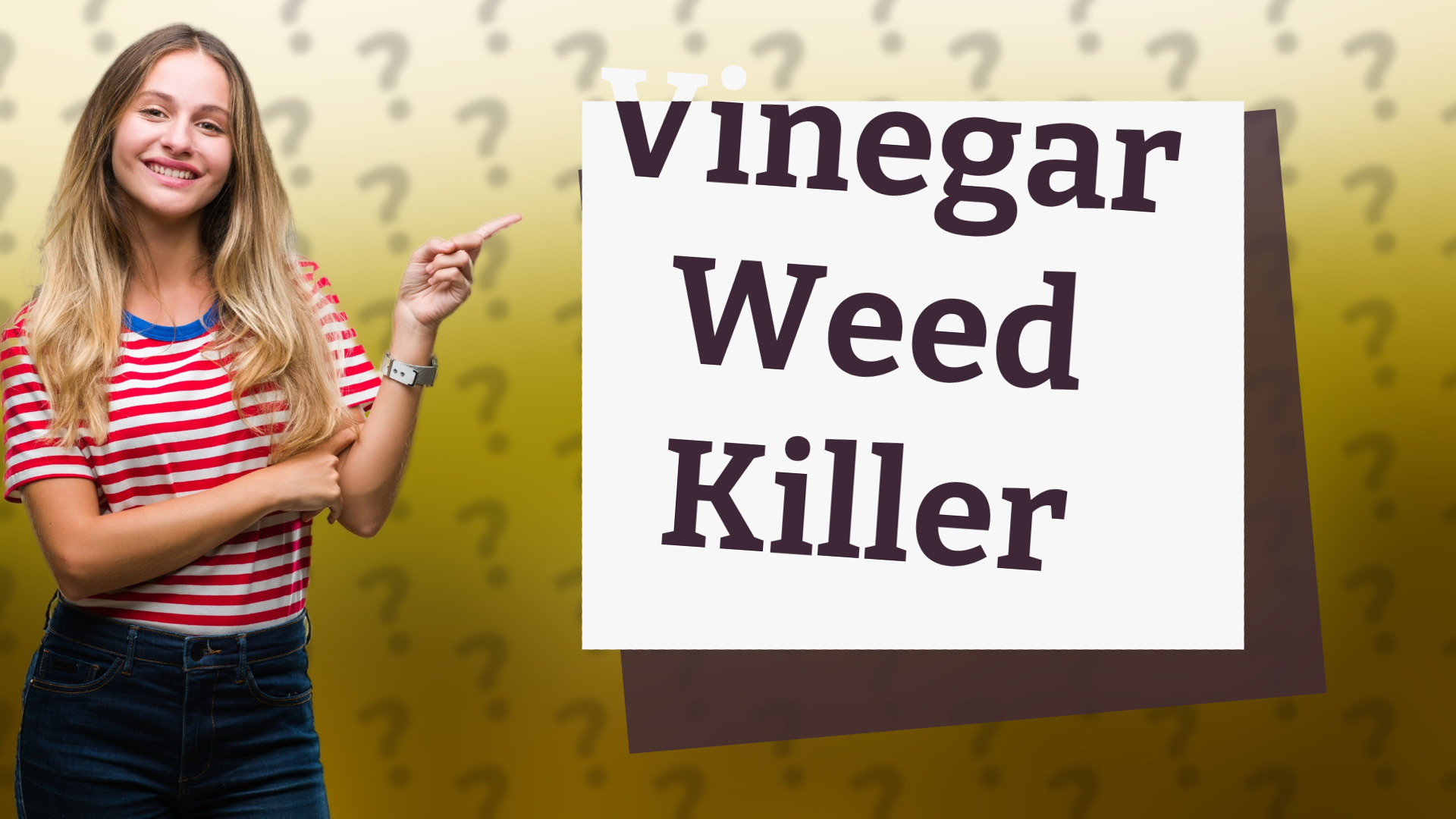 Vinegar Weed Killer