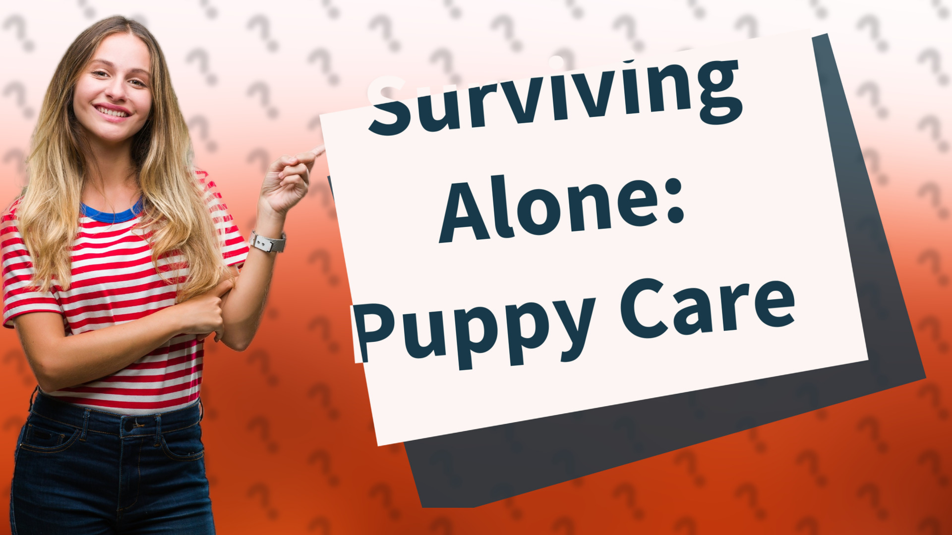 Surviving Alone: Puppy Care