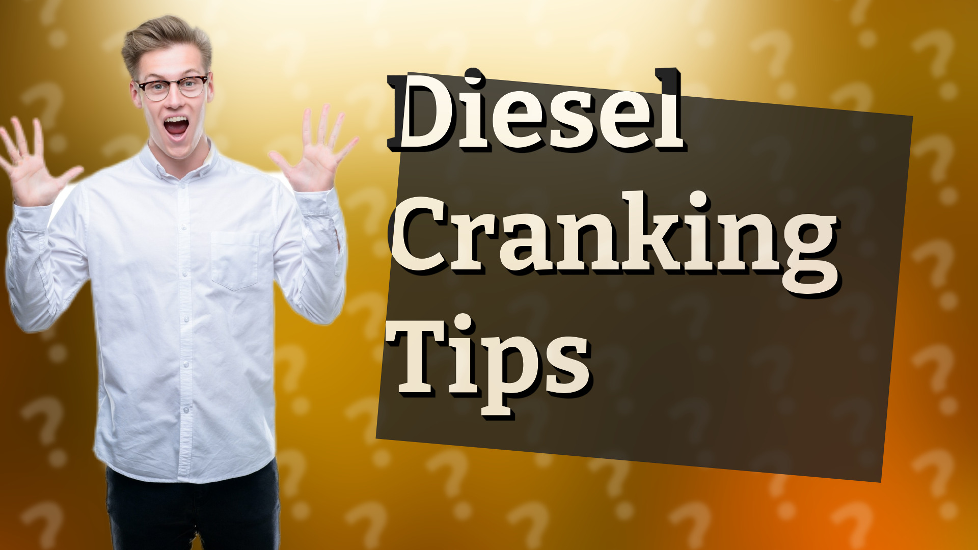 Diesel Cranking Tips