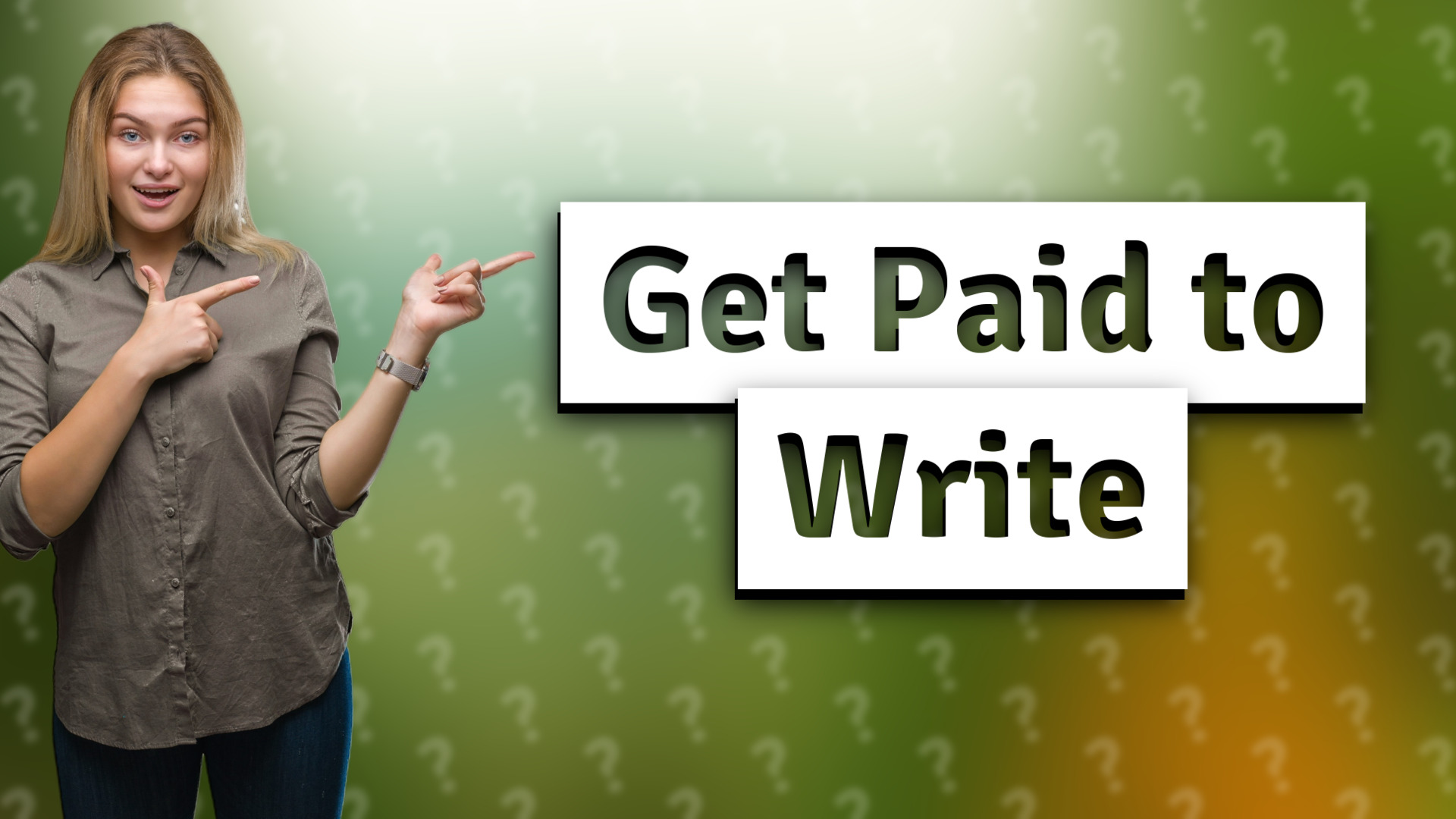 Get Paid to Write
