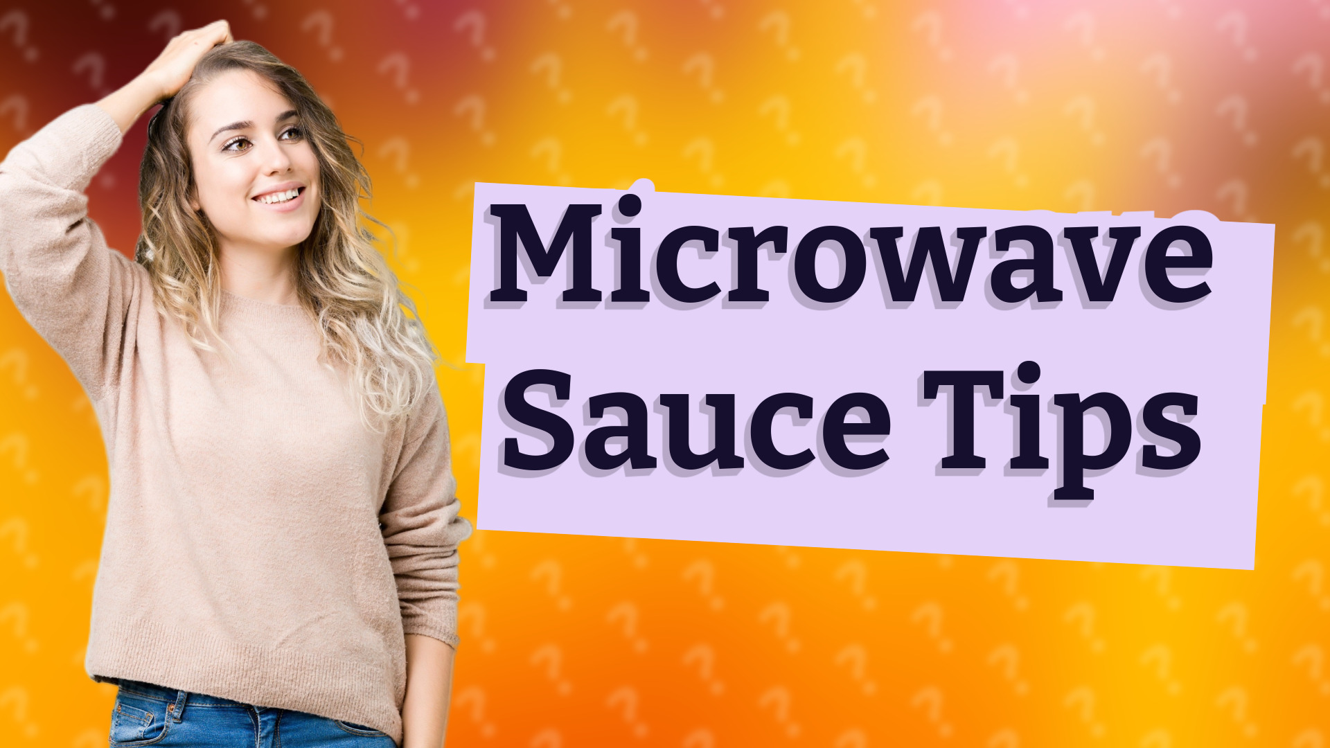 Microwave Sauce Tips