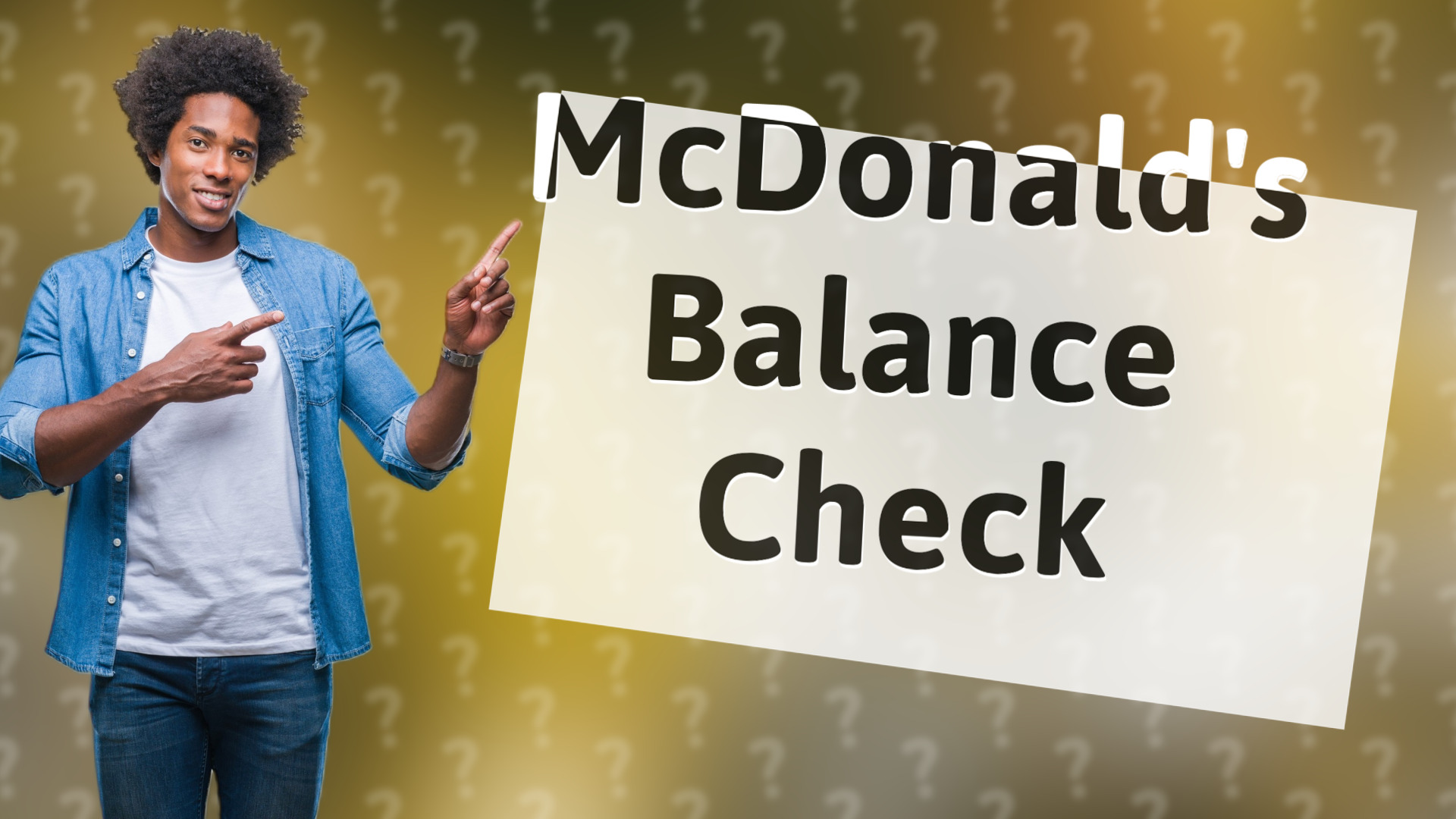 McDonald's Balance Check