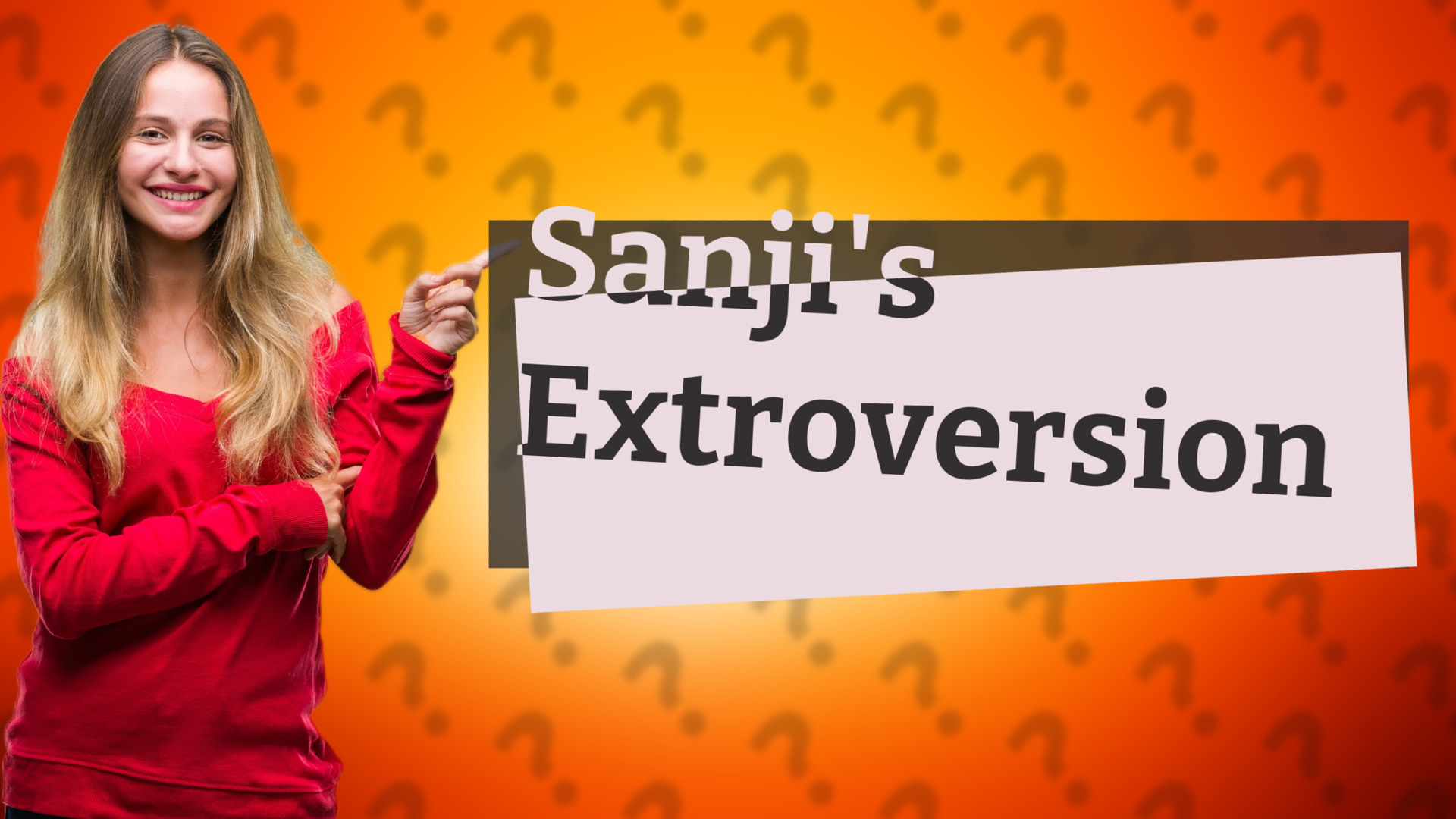 Sanji's Extroversion