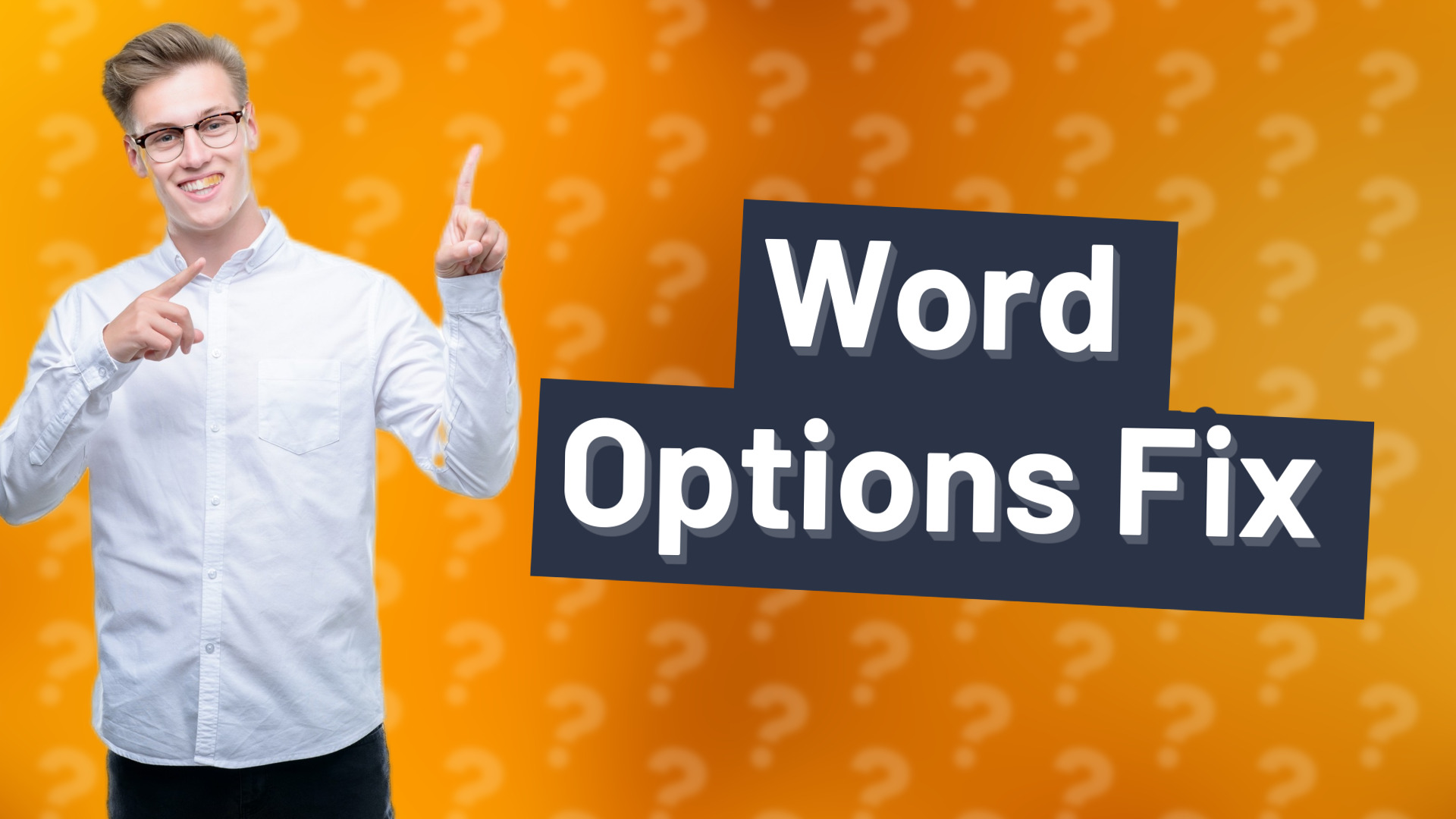 Word Options Fix