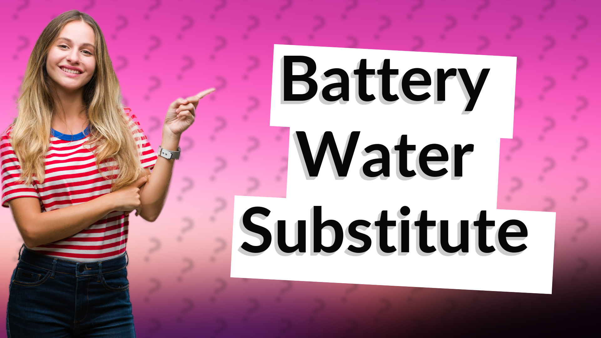 Battery Water Substitute