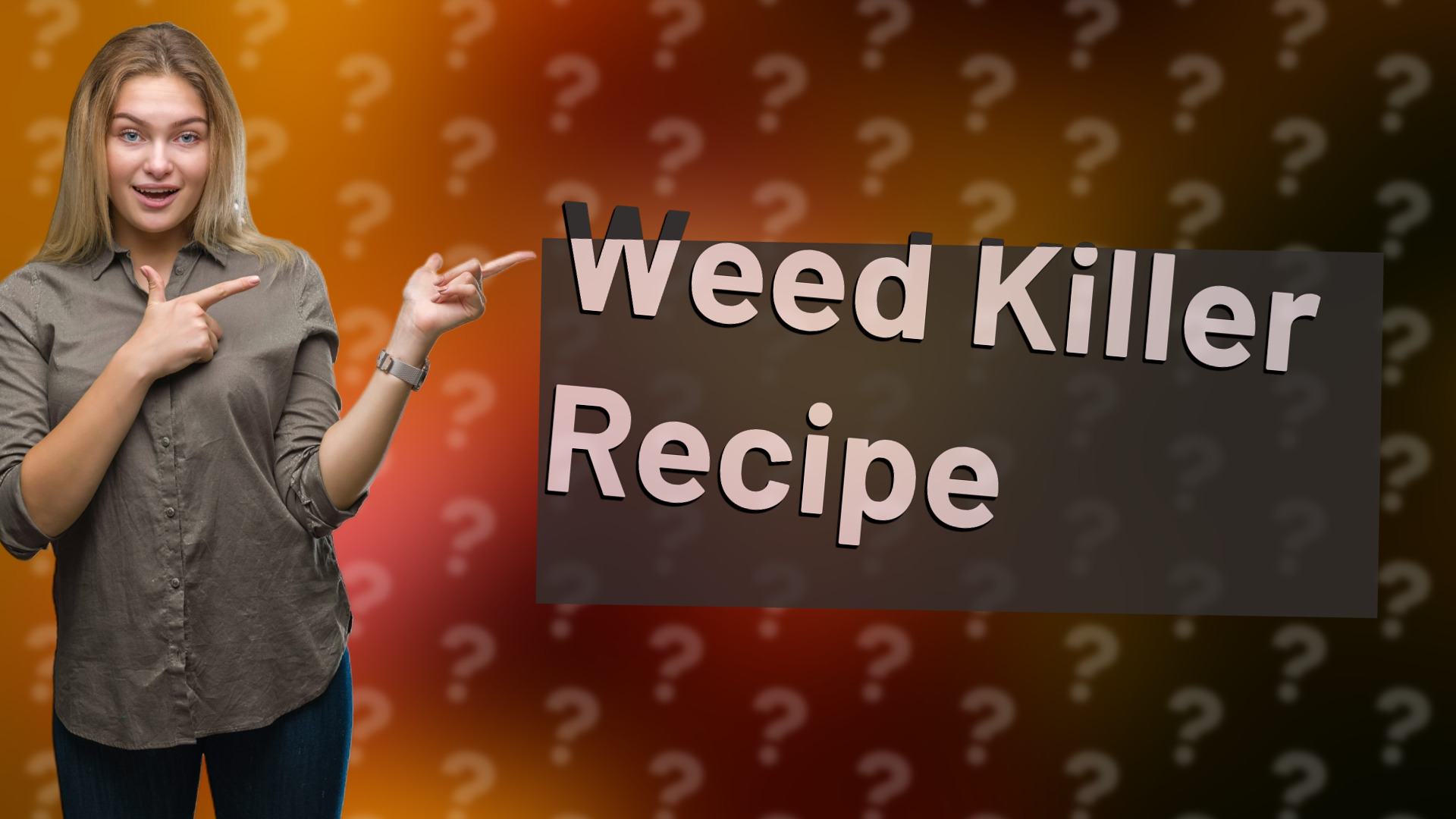 Weed Killer Recipe