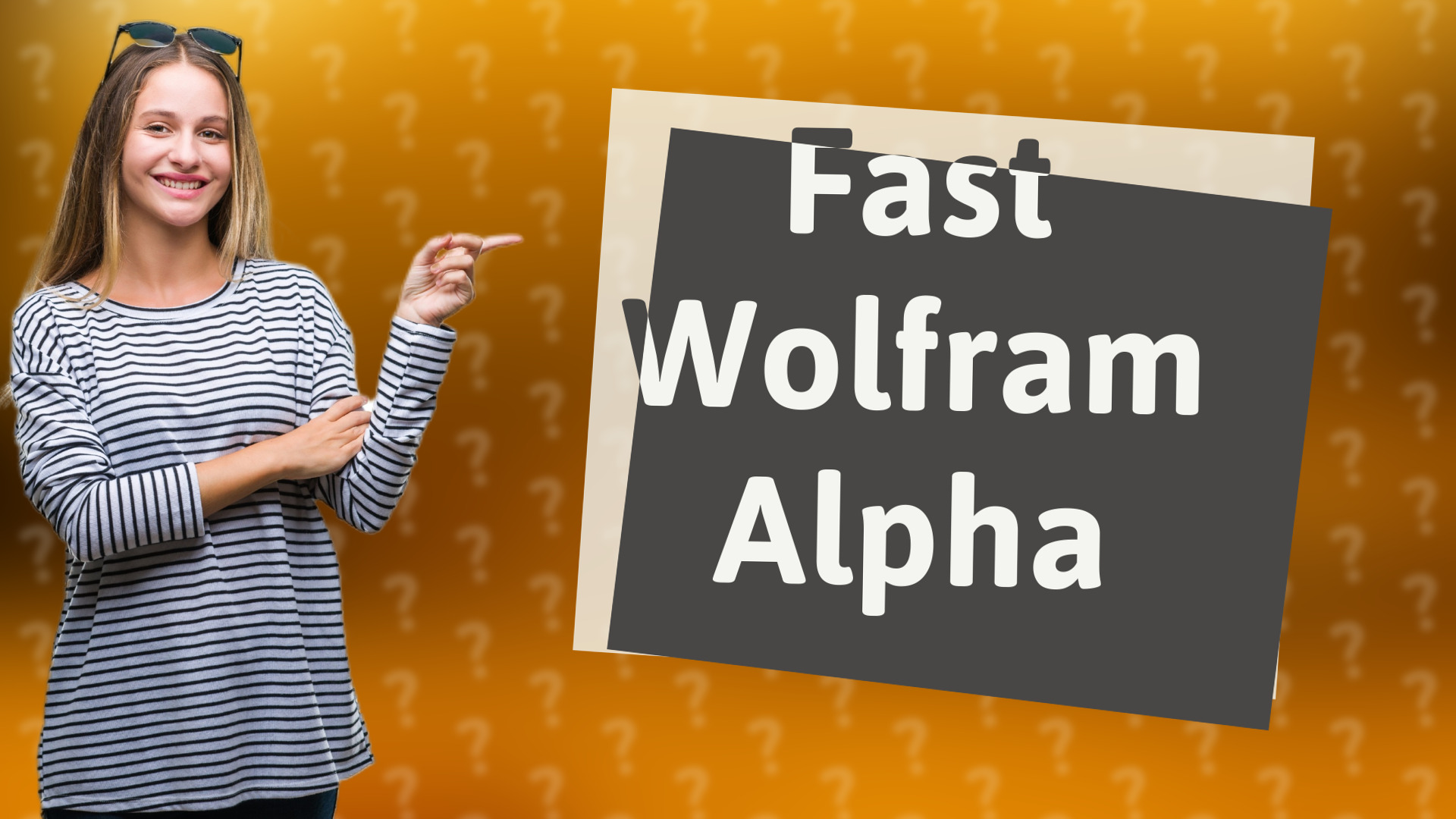 Fast Wolfram Alpha