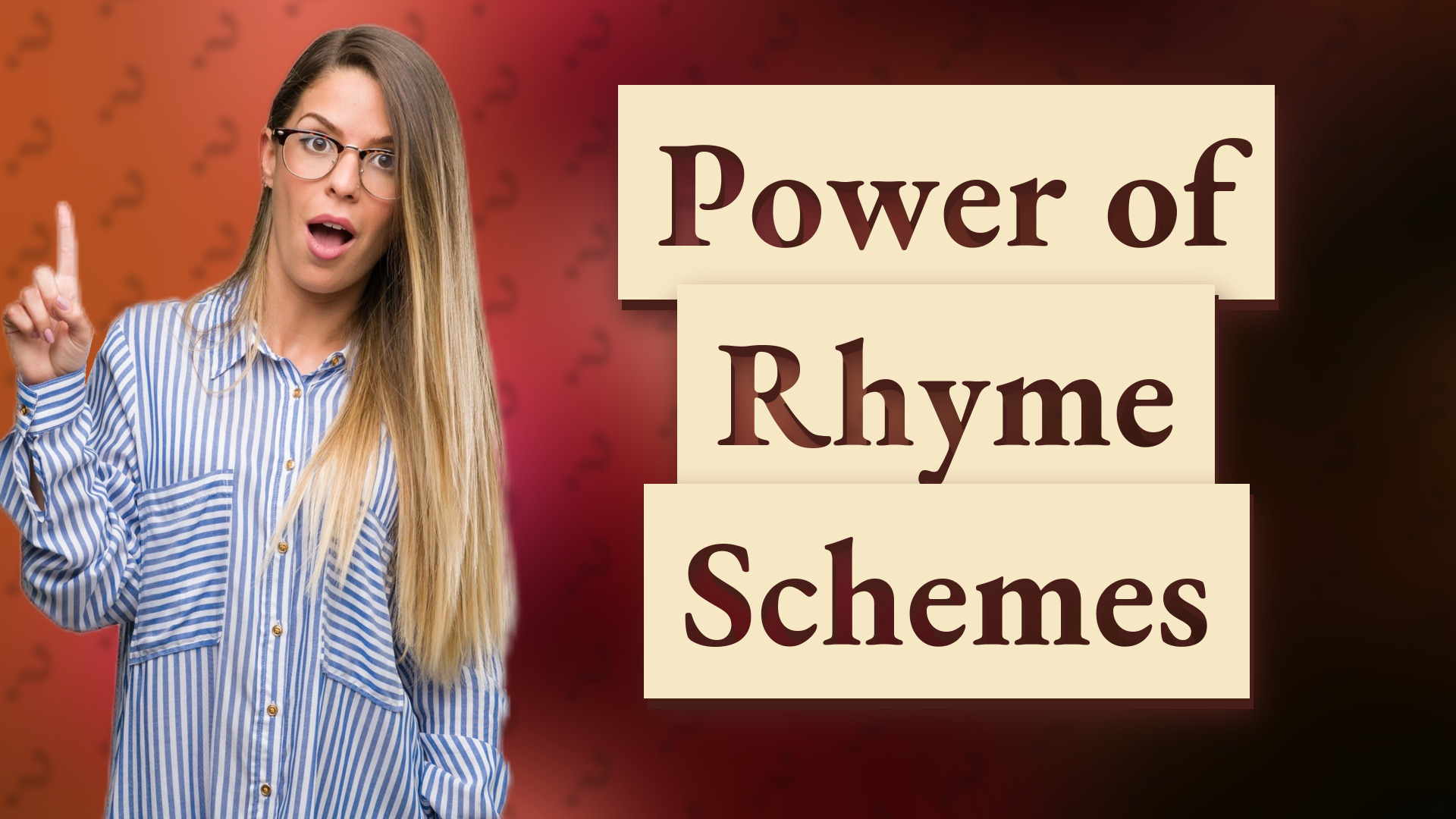 Power of Rhyme Schemes