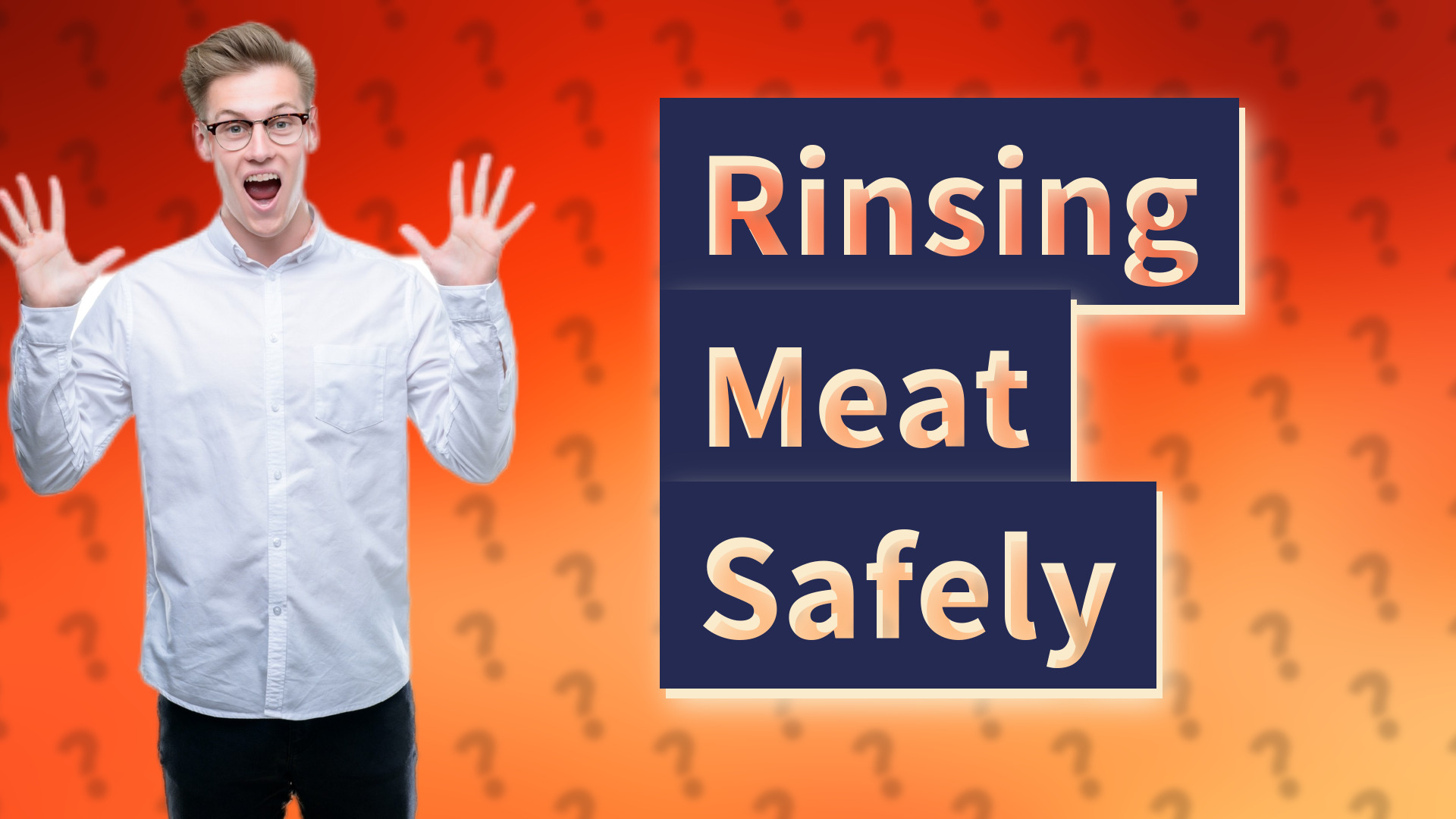 Rinsing Meat Safely