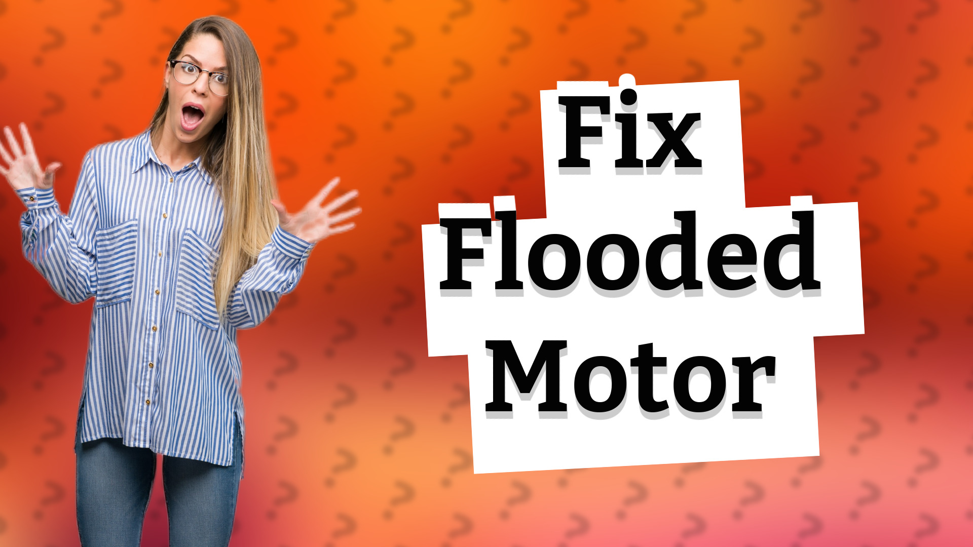 Fix Flooded Motor