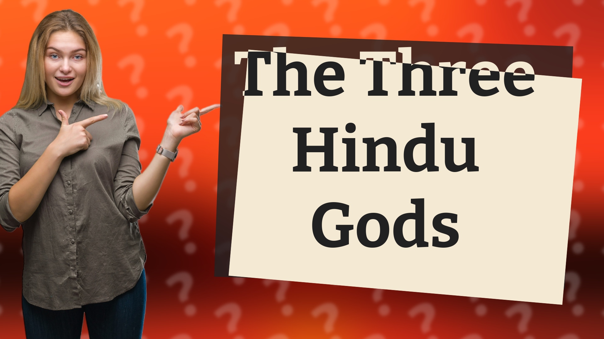 The Three Hindu Gods