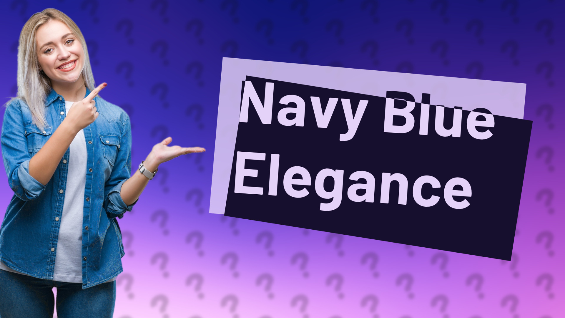 Navy Blue Elegance